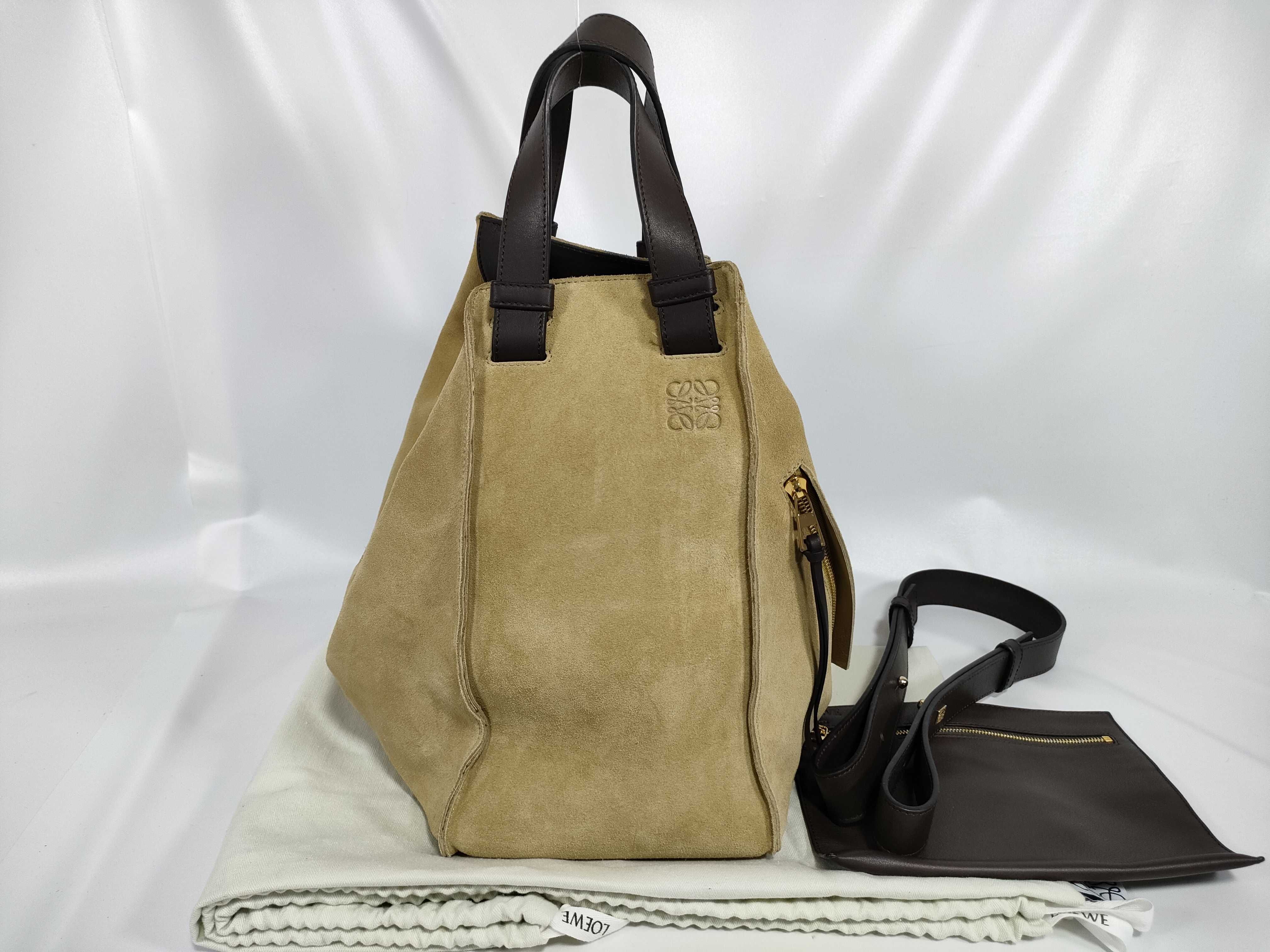 Hammock Leather x Suede 2-way Handbag