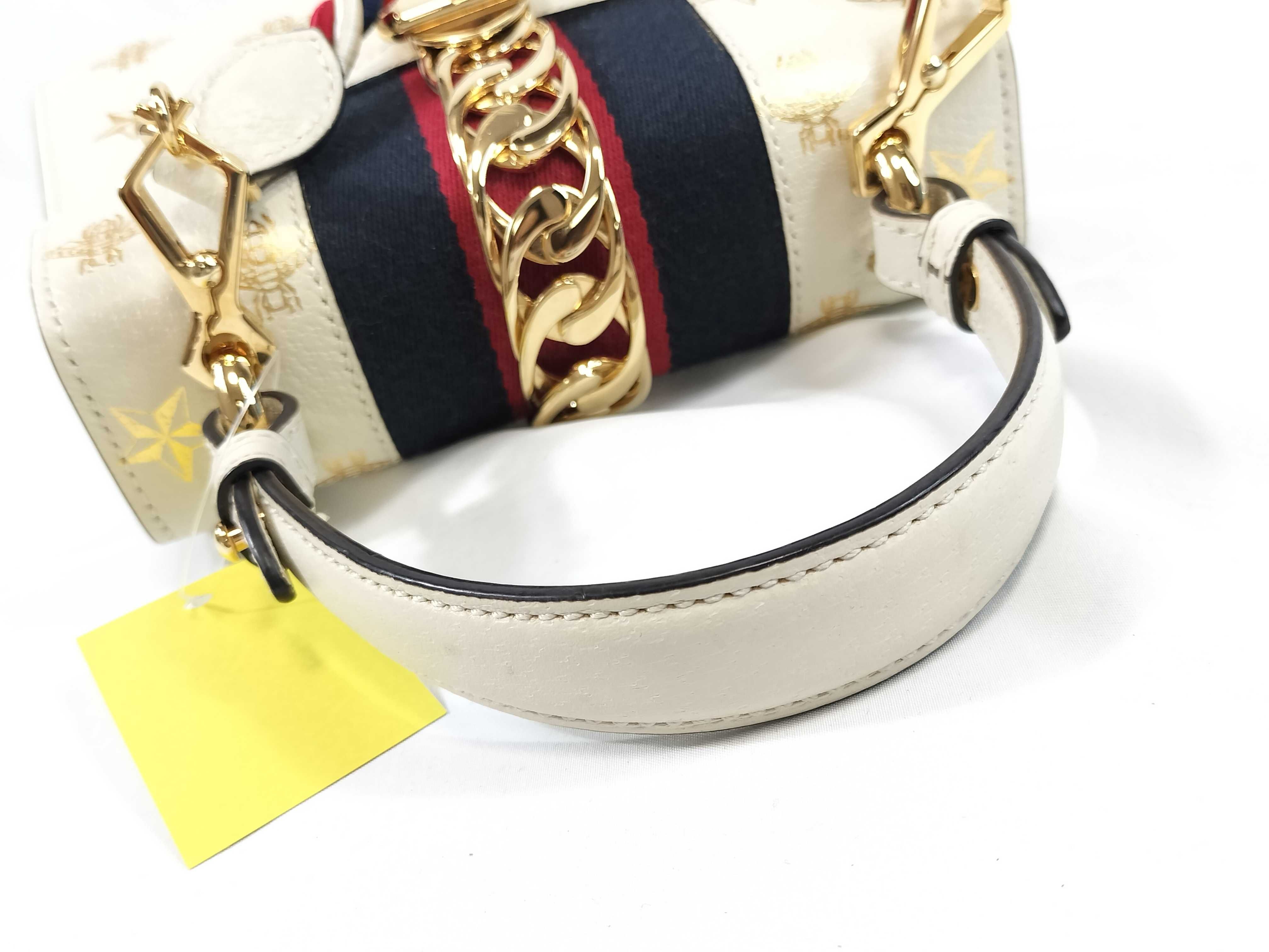 Sylvie White Leather Handbag — view 3