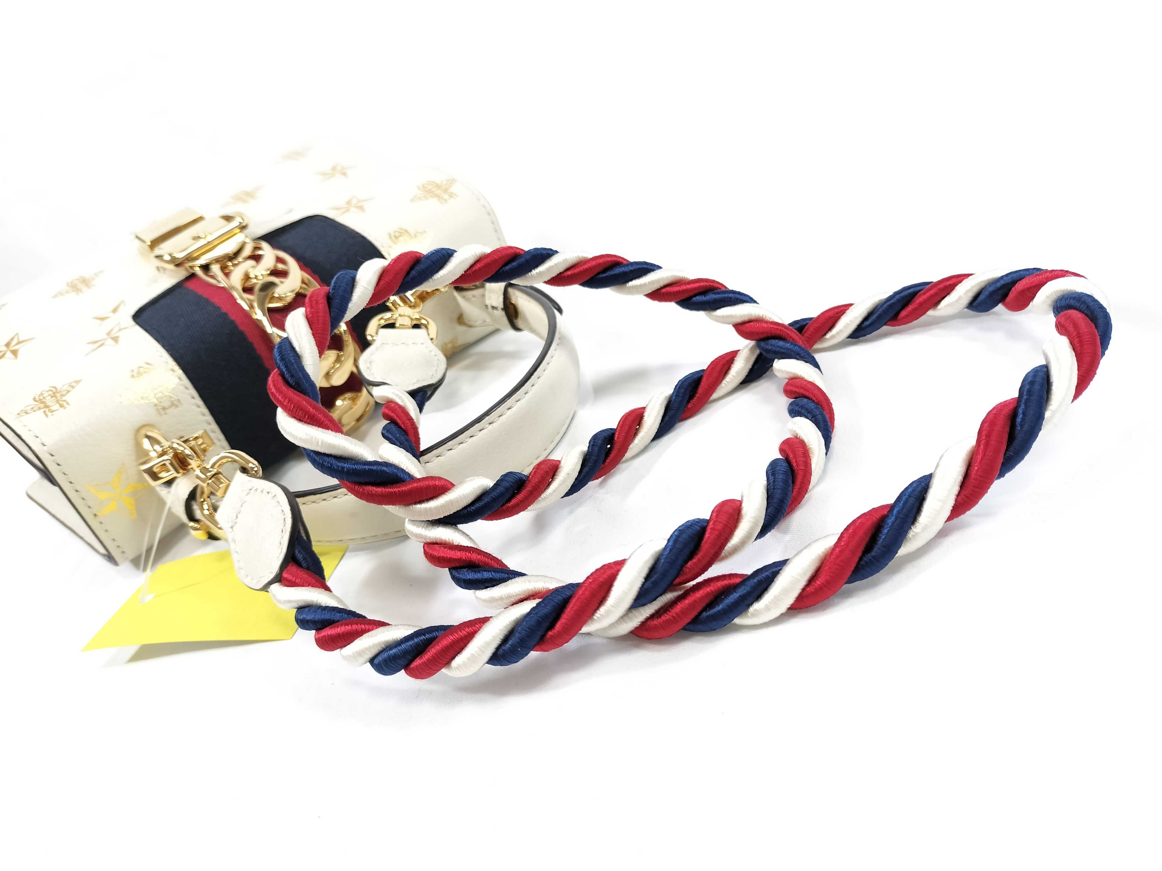 Sylvie White Leather Handbag — view 6
