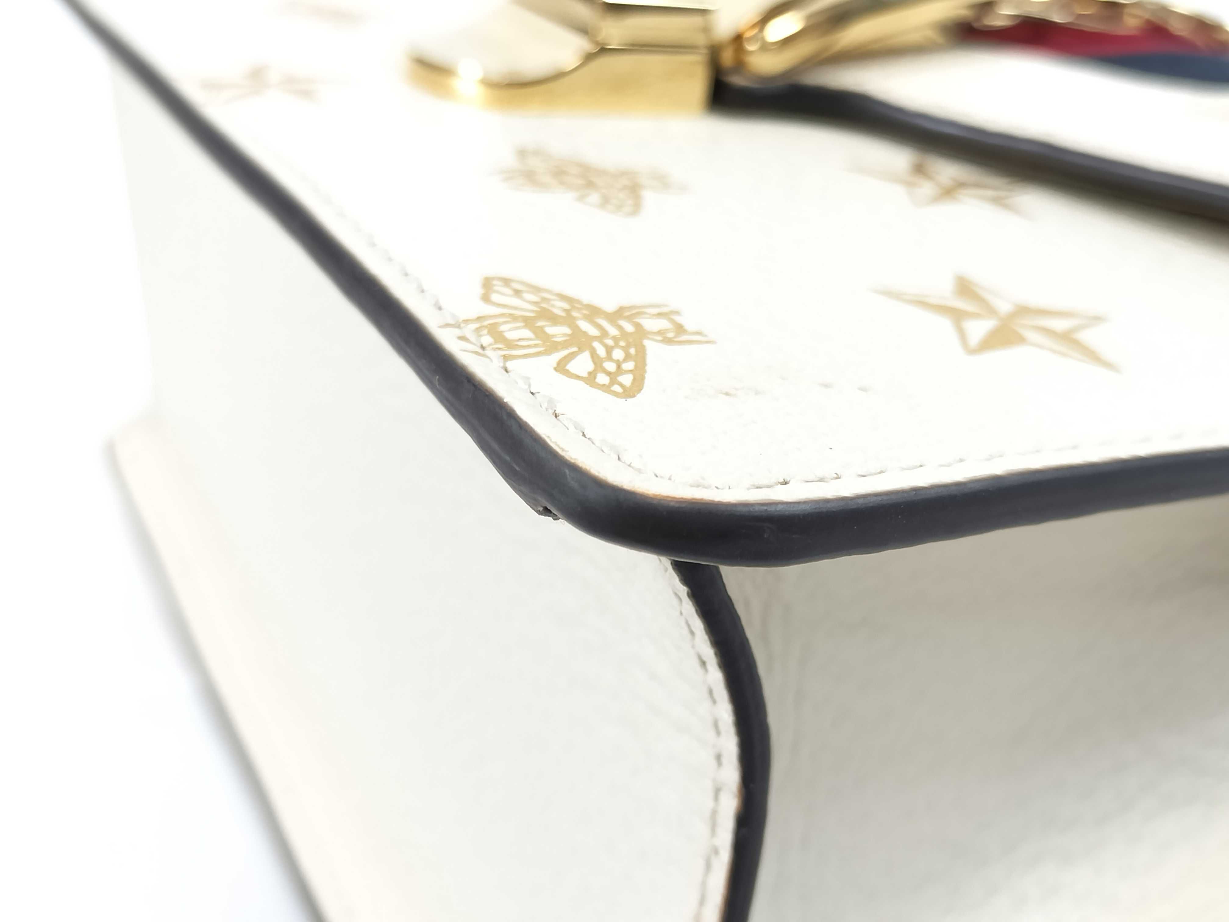 Sylvie White Leather Handbag — view 7