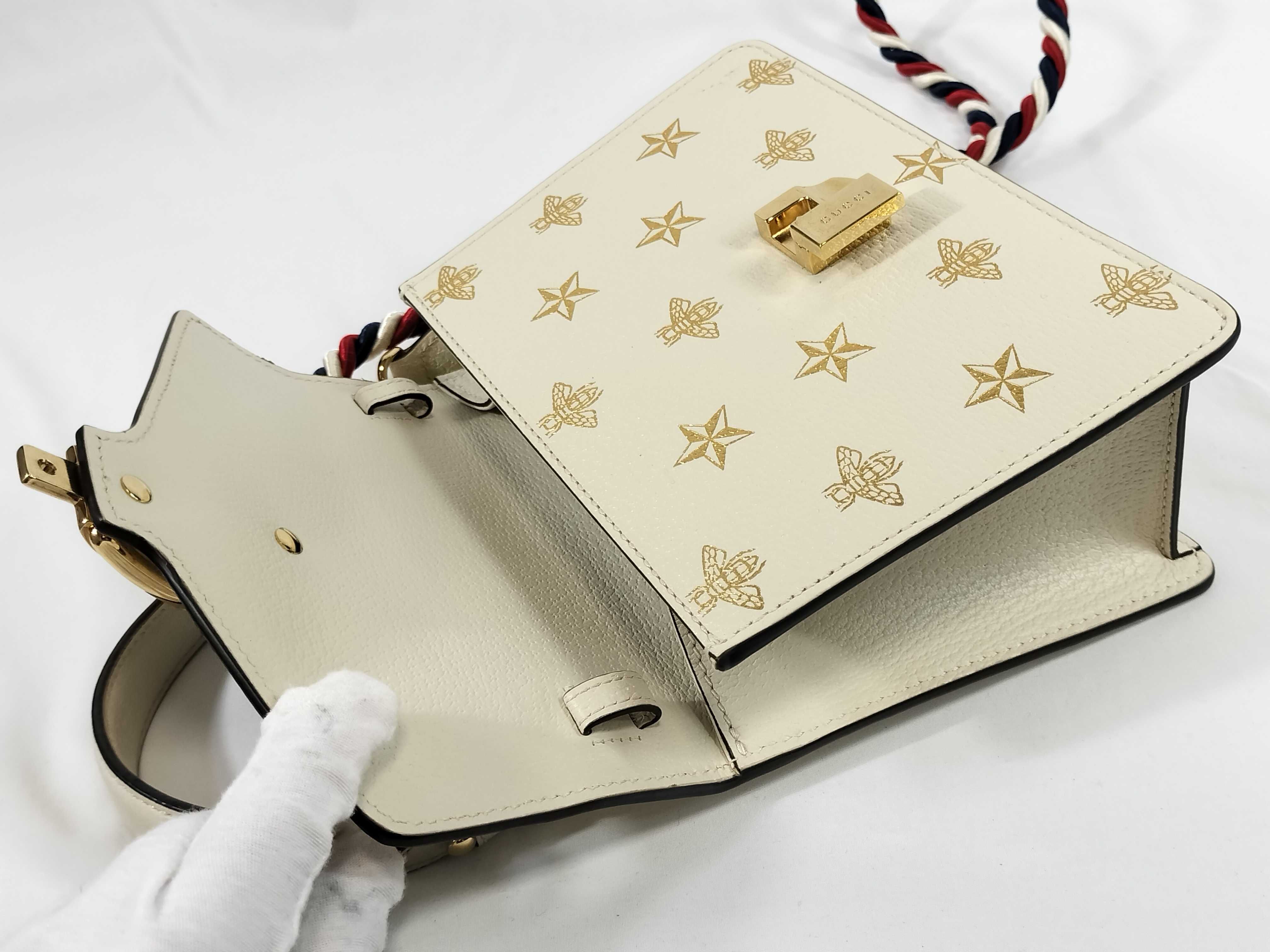 Sylvie White Leather Handbag — view 9