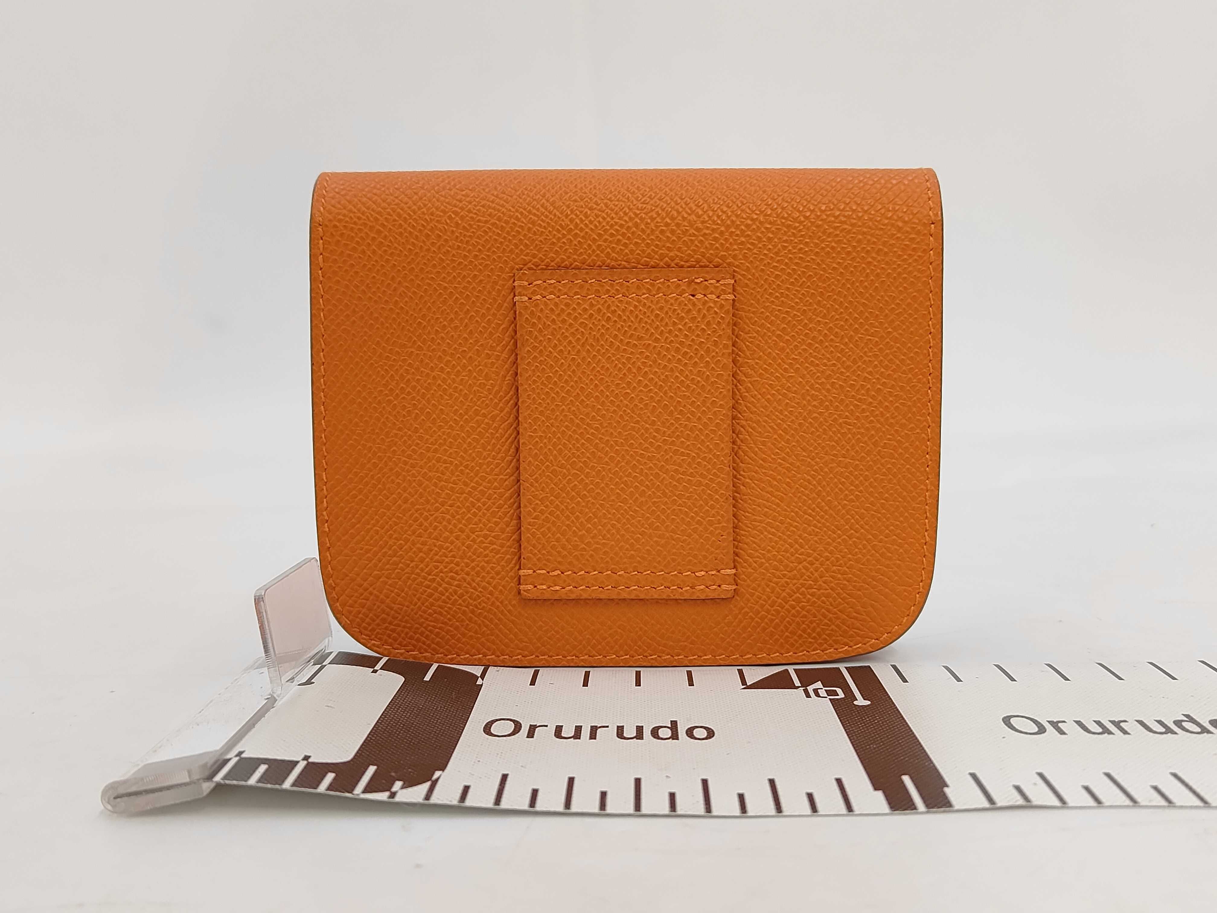 Constance Slim Epsom Orange W Stamp GD Wallet — view 2
