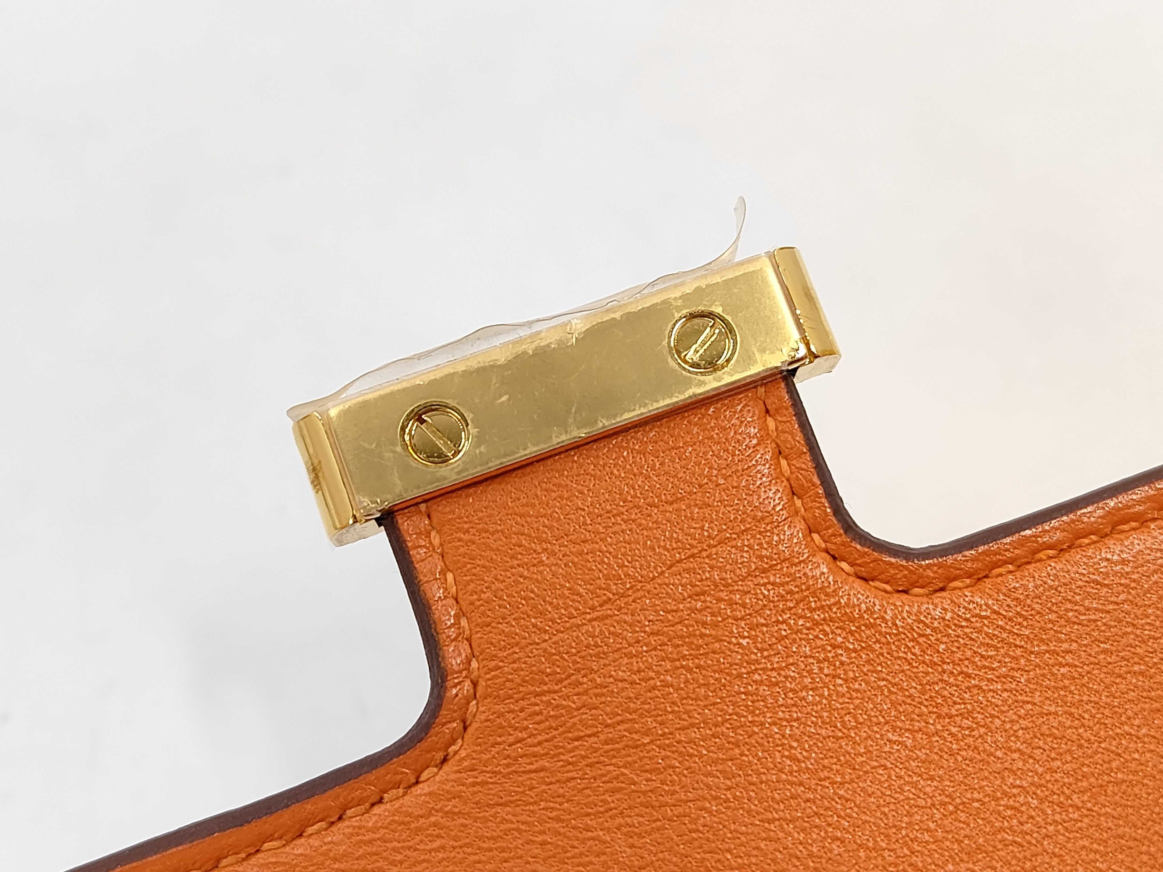 Constance Slim Epsom Orange W Stamp GD Wallet — view 8