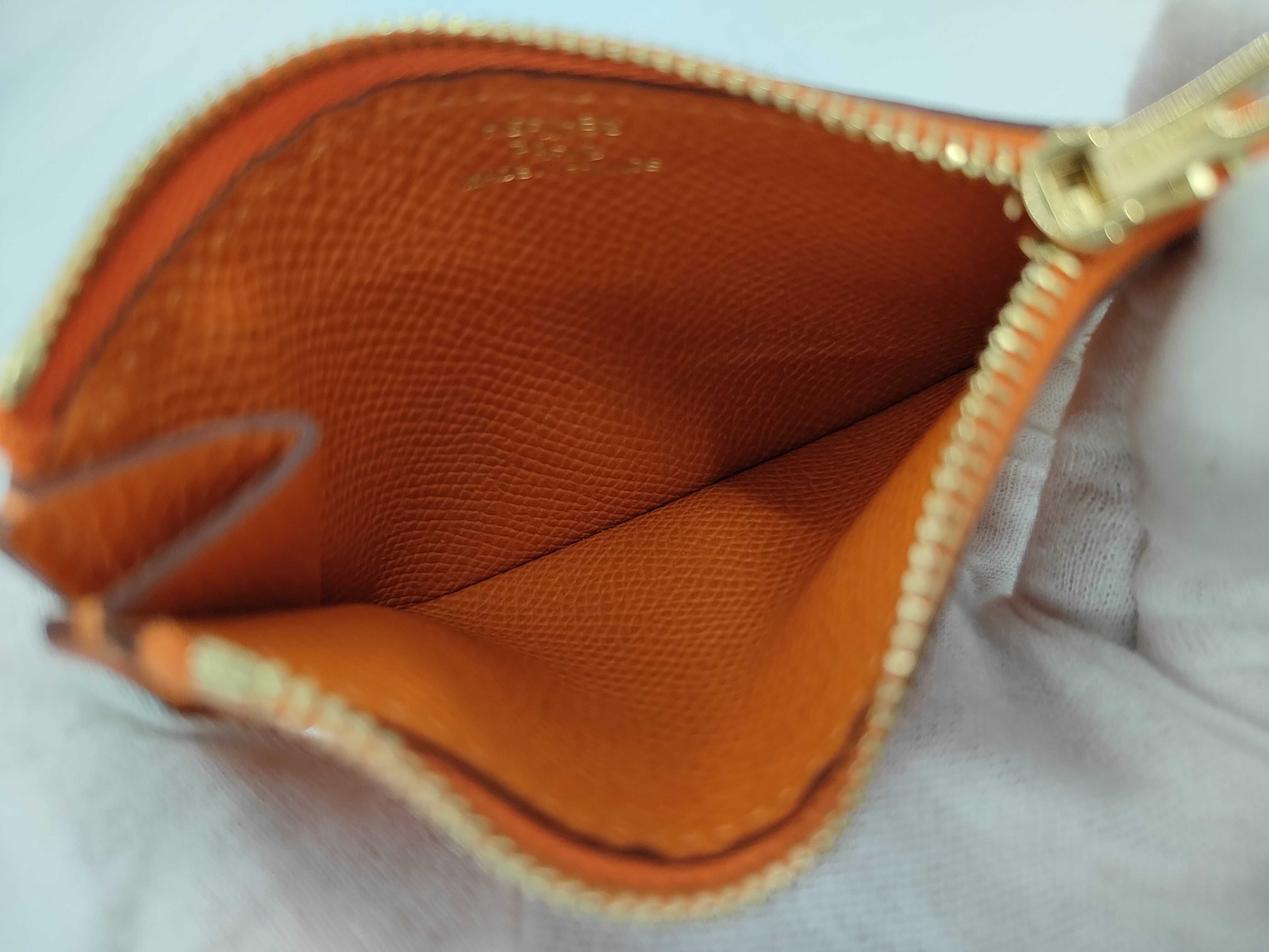 Constance Slim Epsom Orange W Stamp GD Wallet — view 10