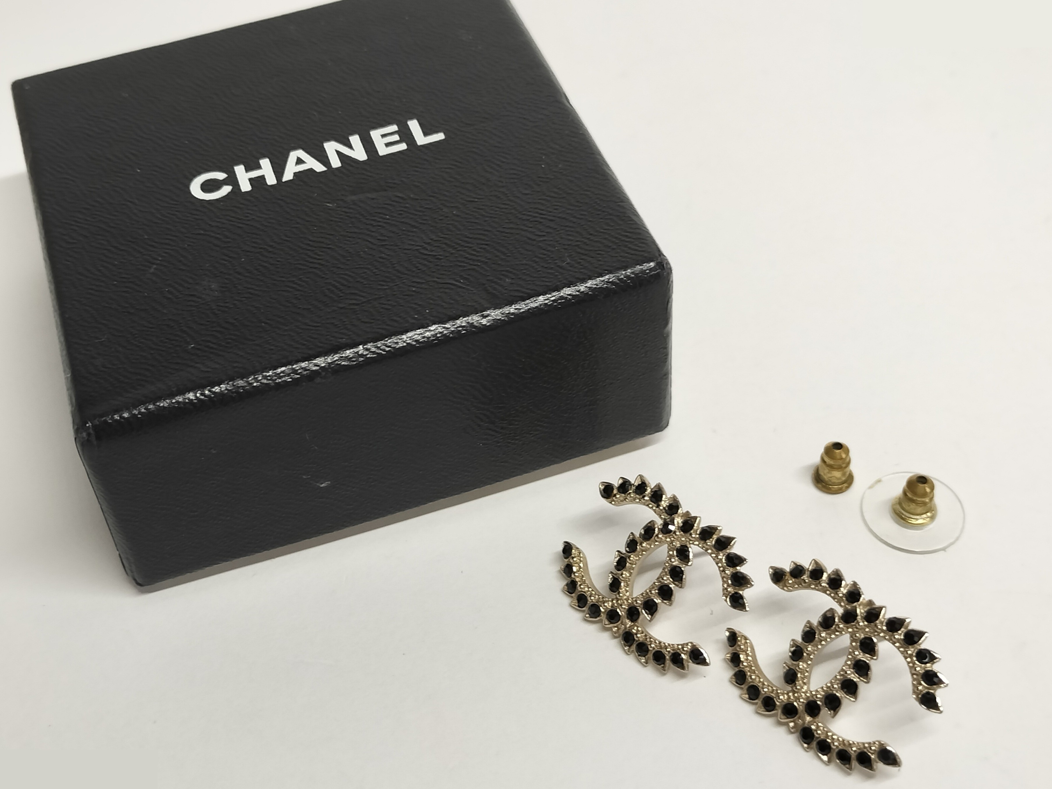 Coco Black Gold Earrings — view 2