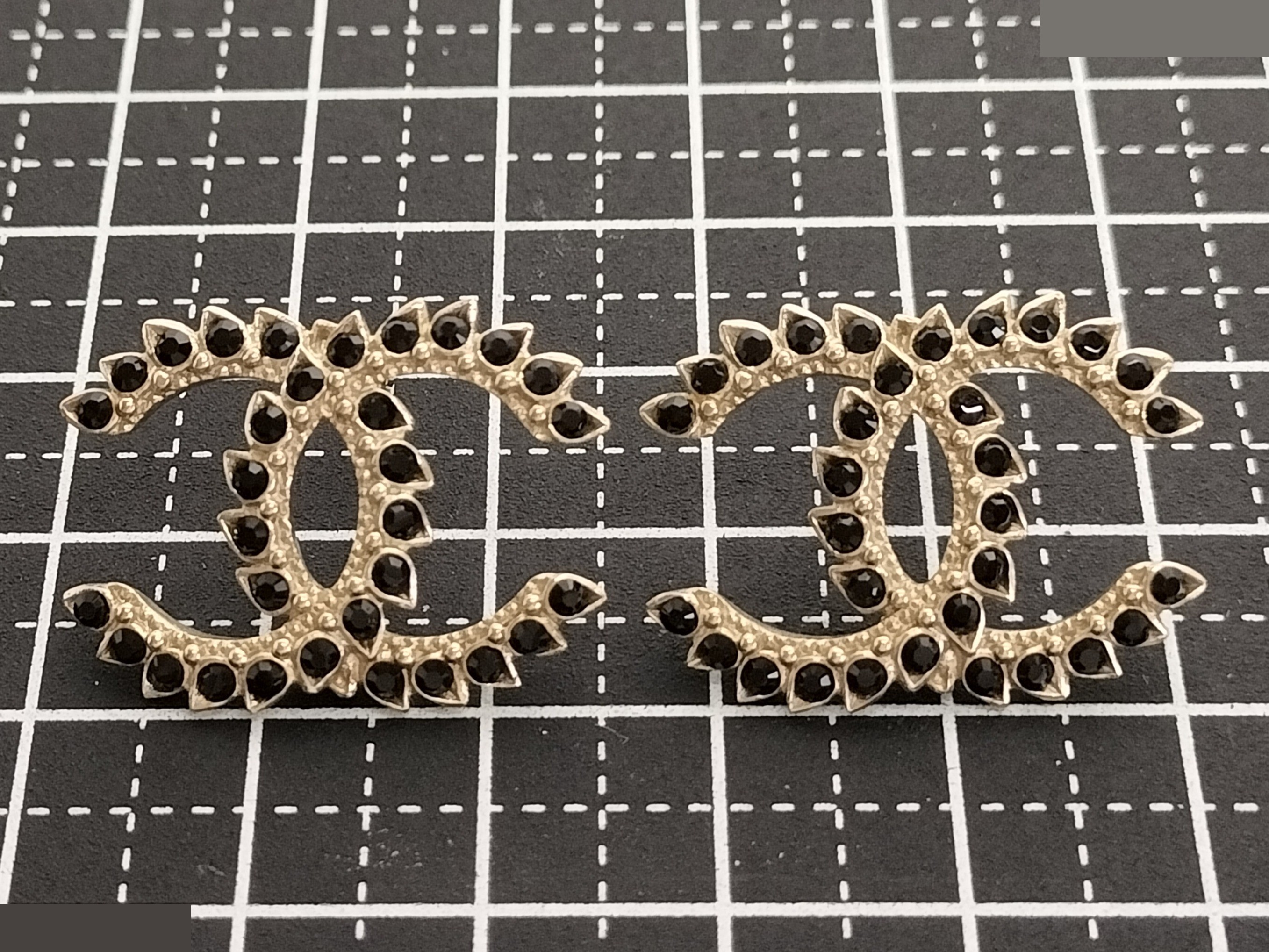 Coco Black Gold Earrings — view 9
