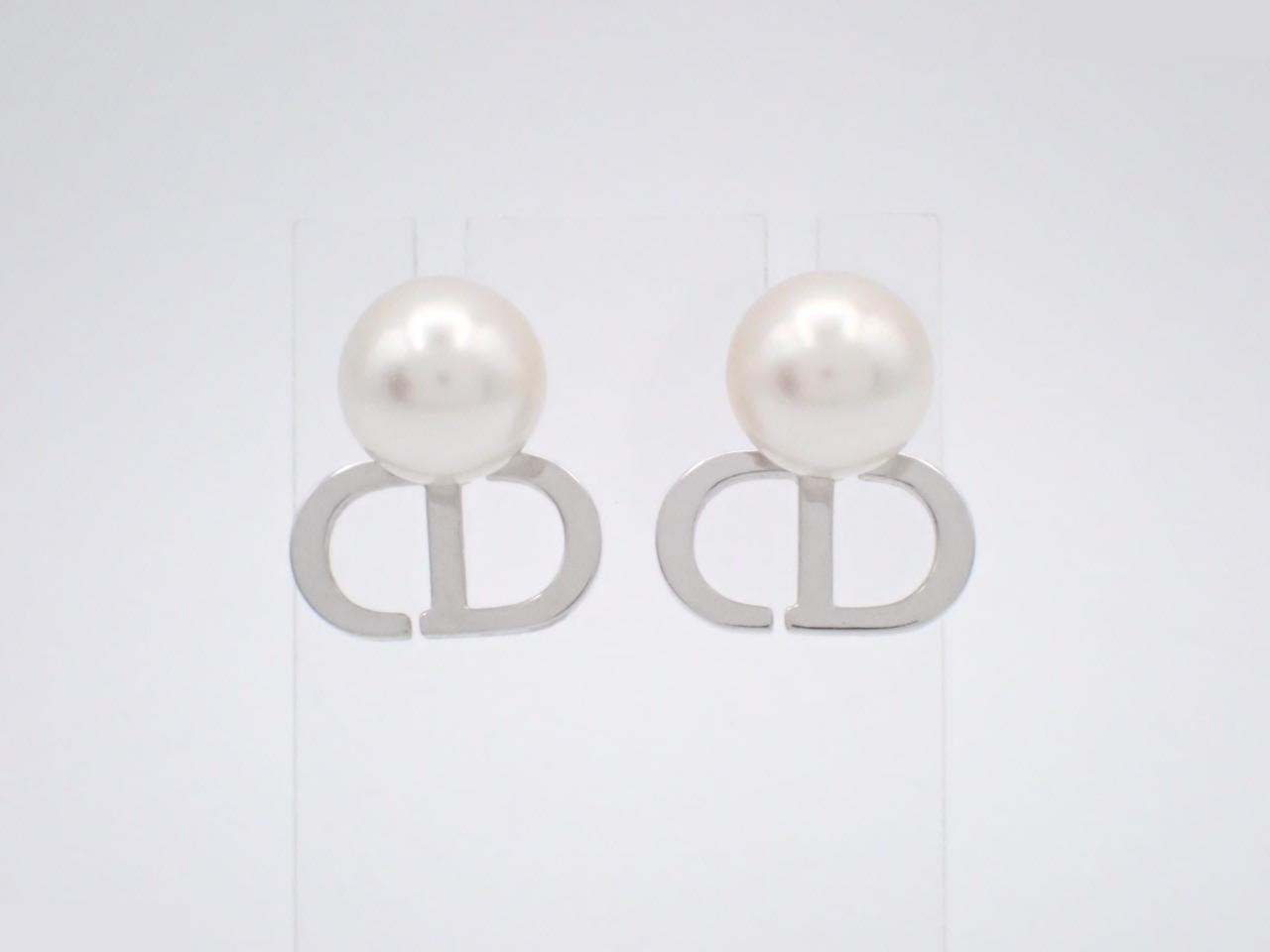 Silver earrings — view 2