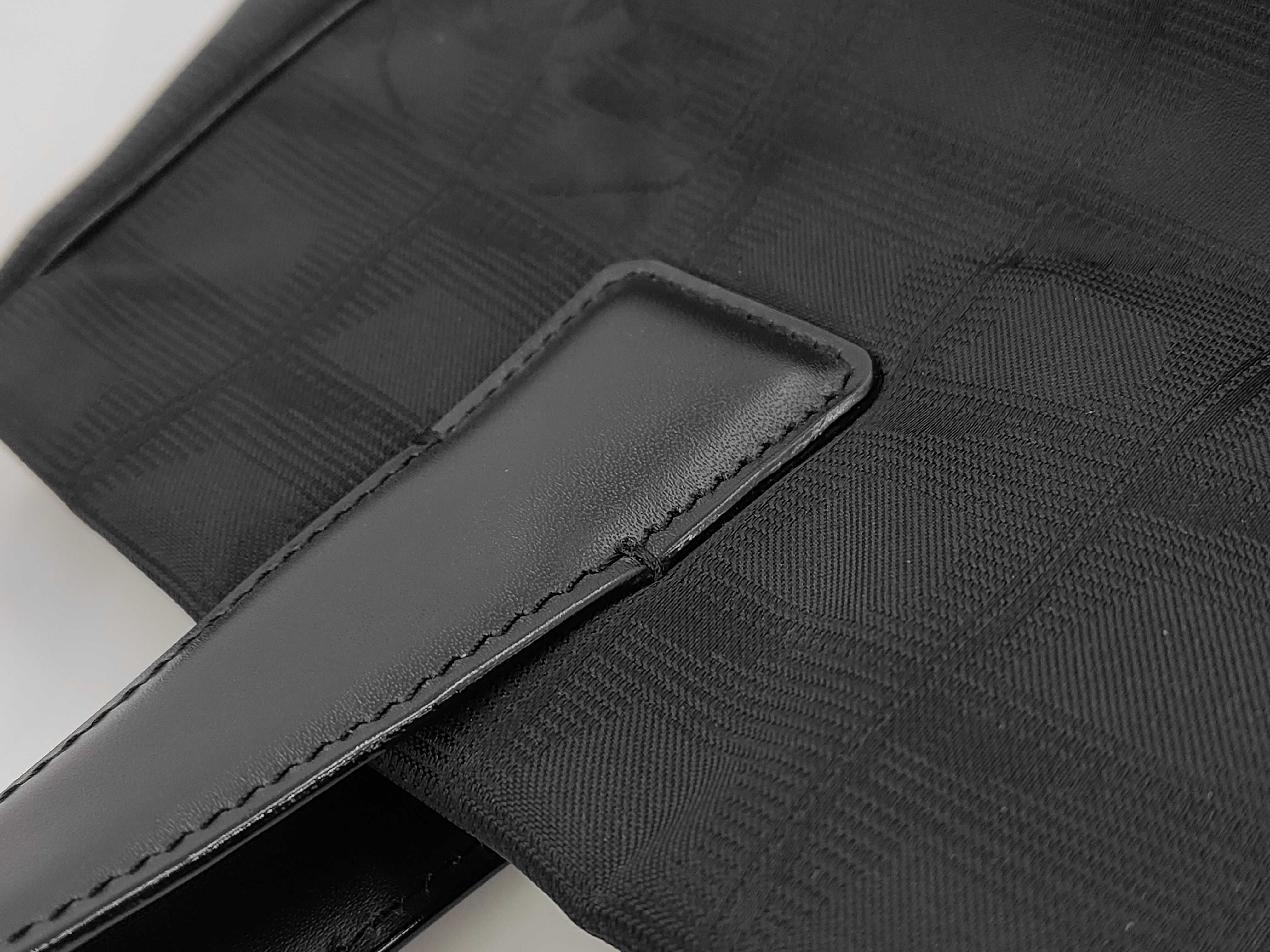 New Travel Line Nylon x Leather Black Gold Hardware Tote Bag — view 5