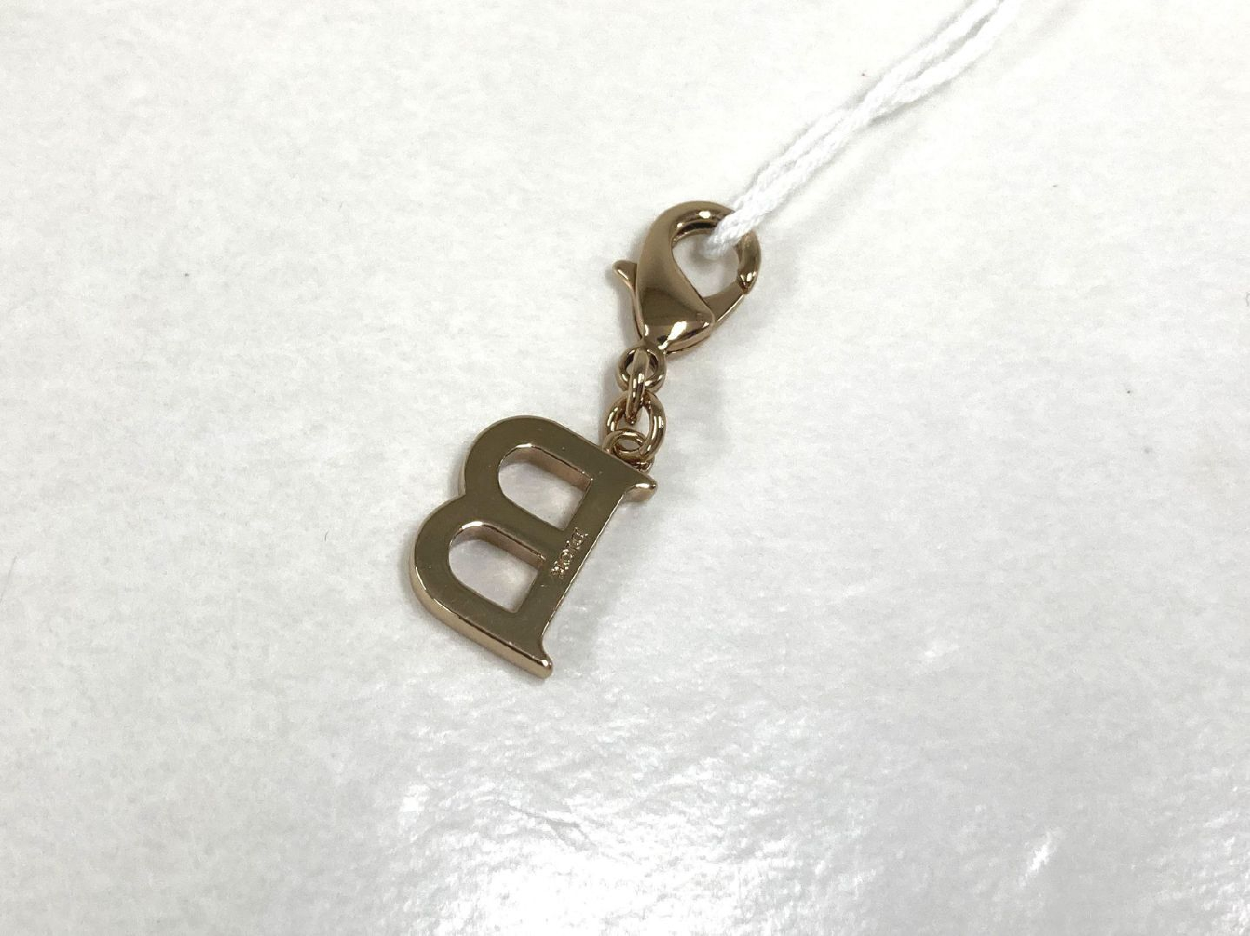 rhinestone initial charm — view 2