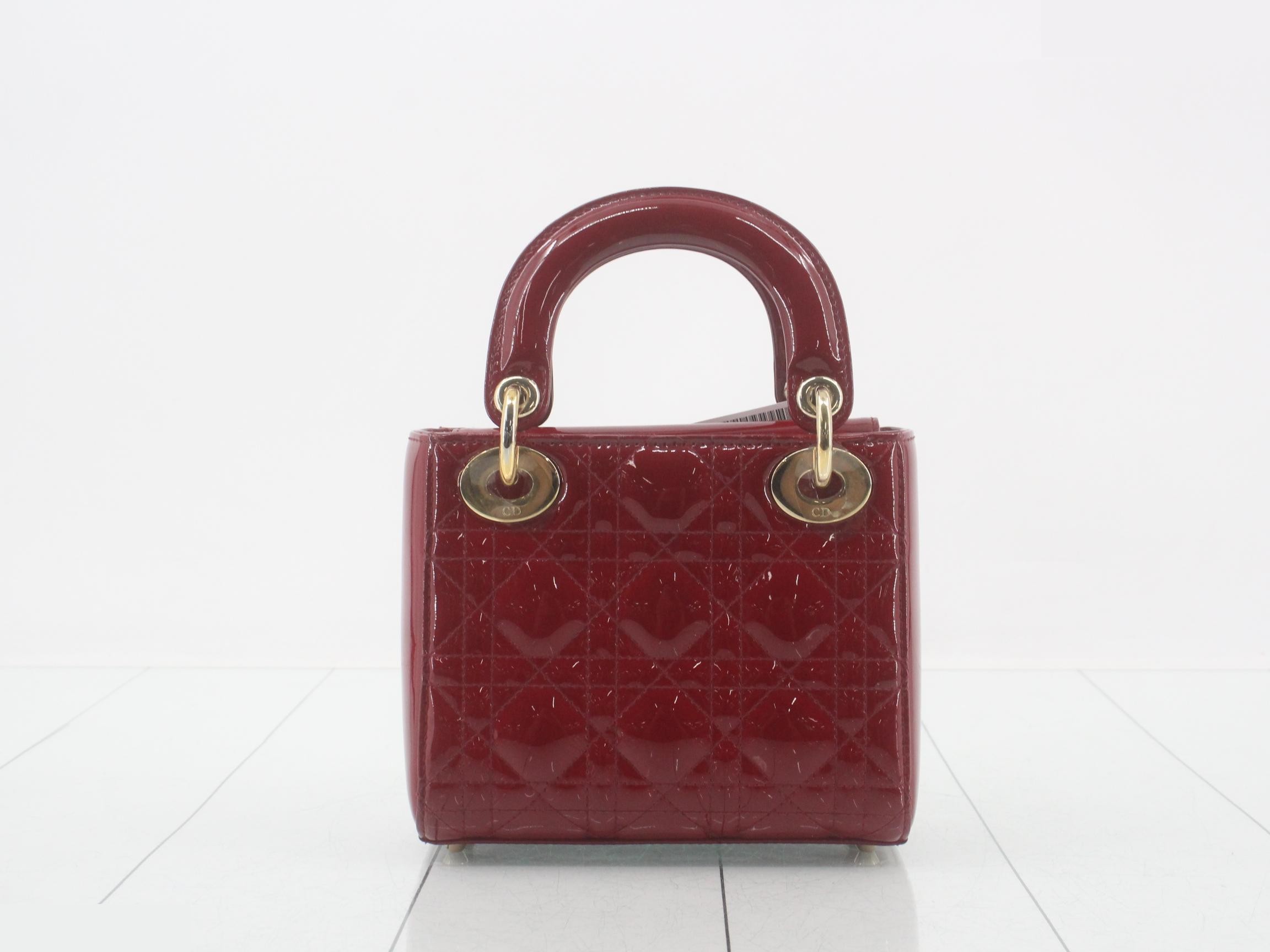 Lady Dior Cannage Enamel 2-Way Shoulder/Handbag — view 2