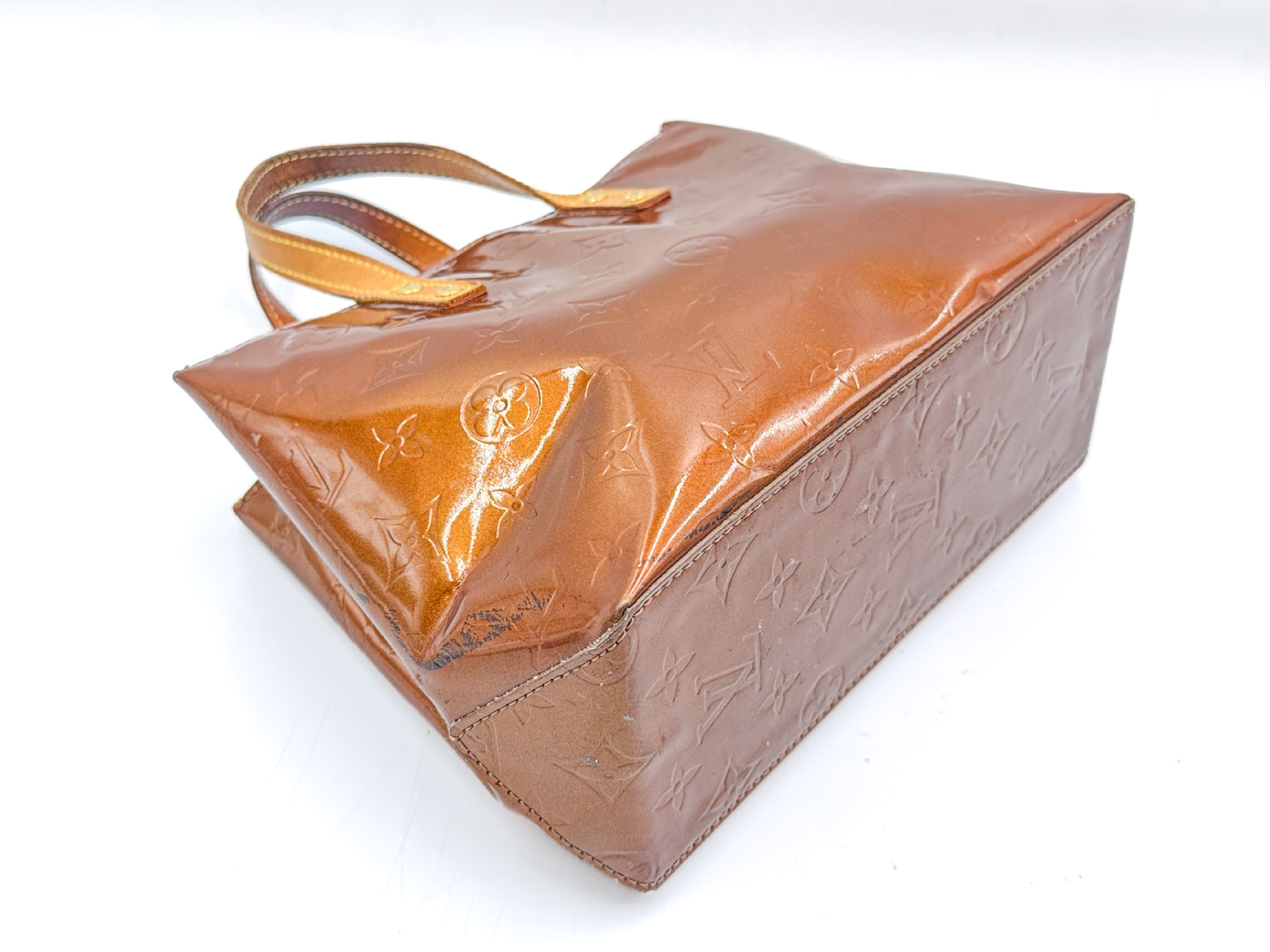 Vernis Lead PM Bronze Handbag — view 6