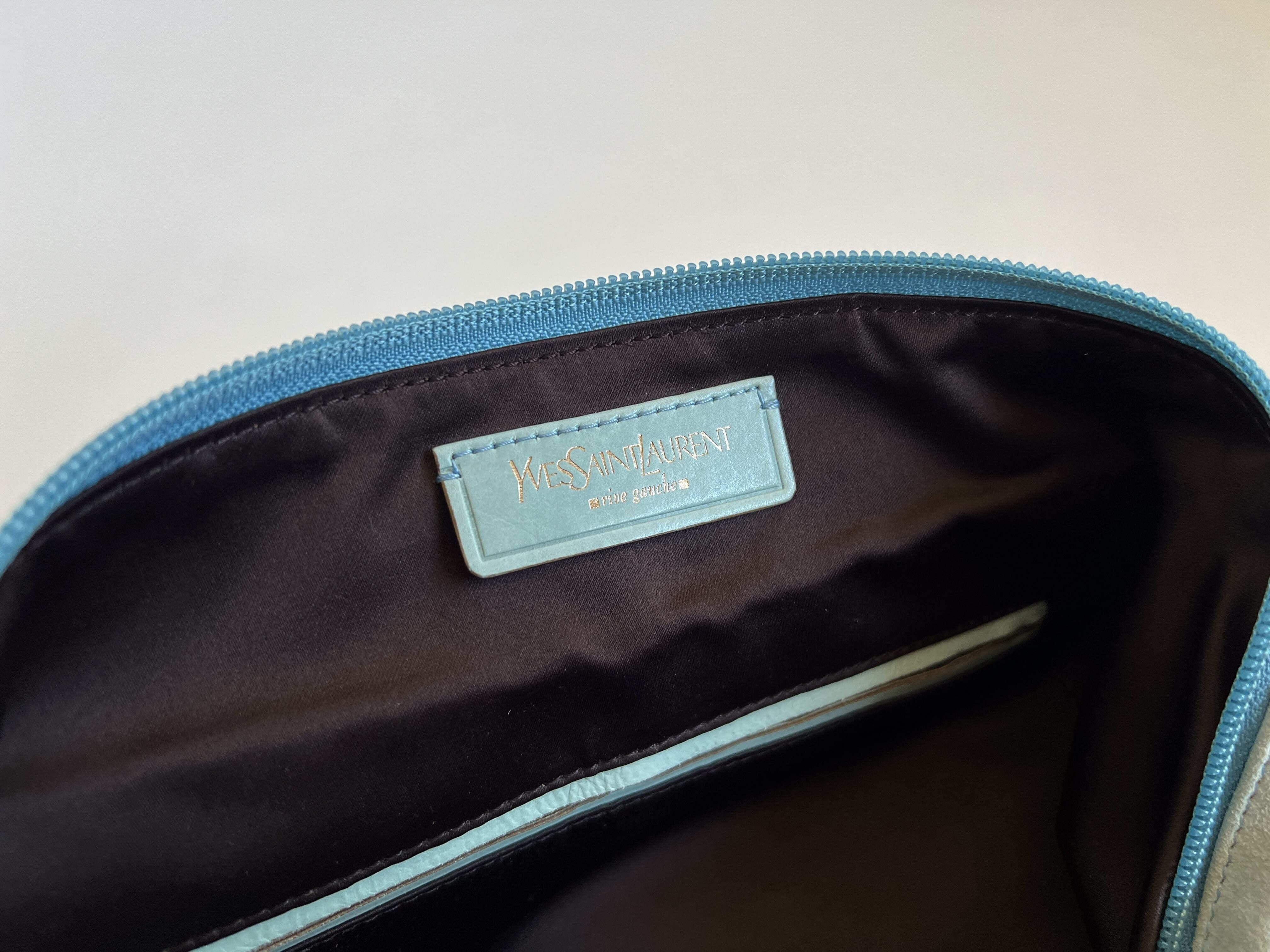 Rive Gauche Mombasa Suede Leather Ring Shoulder Bag — view 7
