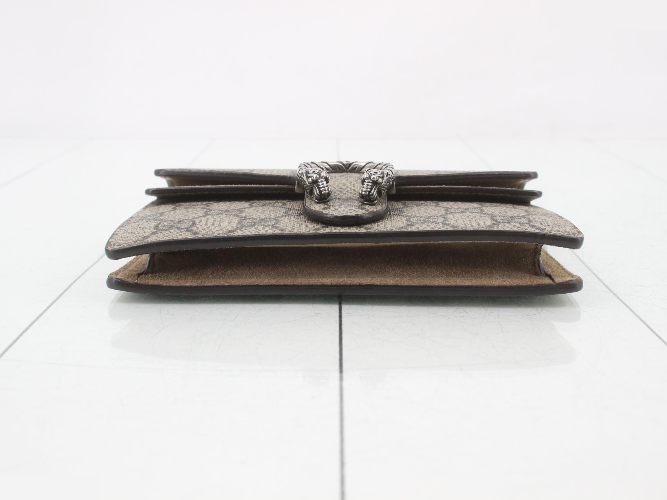 Dionysus GG Supreme Suede Chain Shoulder Bag — view 3