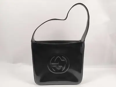 Shoulder Bag, Gucci Patent Leather One-Shoulder Bag, Interlocking GG Big Logo Shoulder Bag