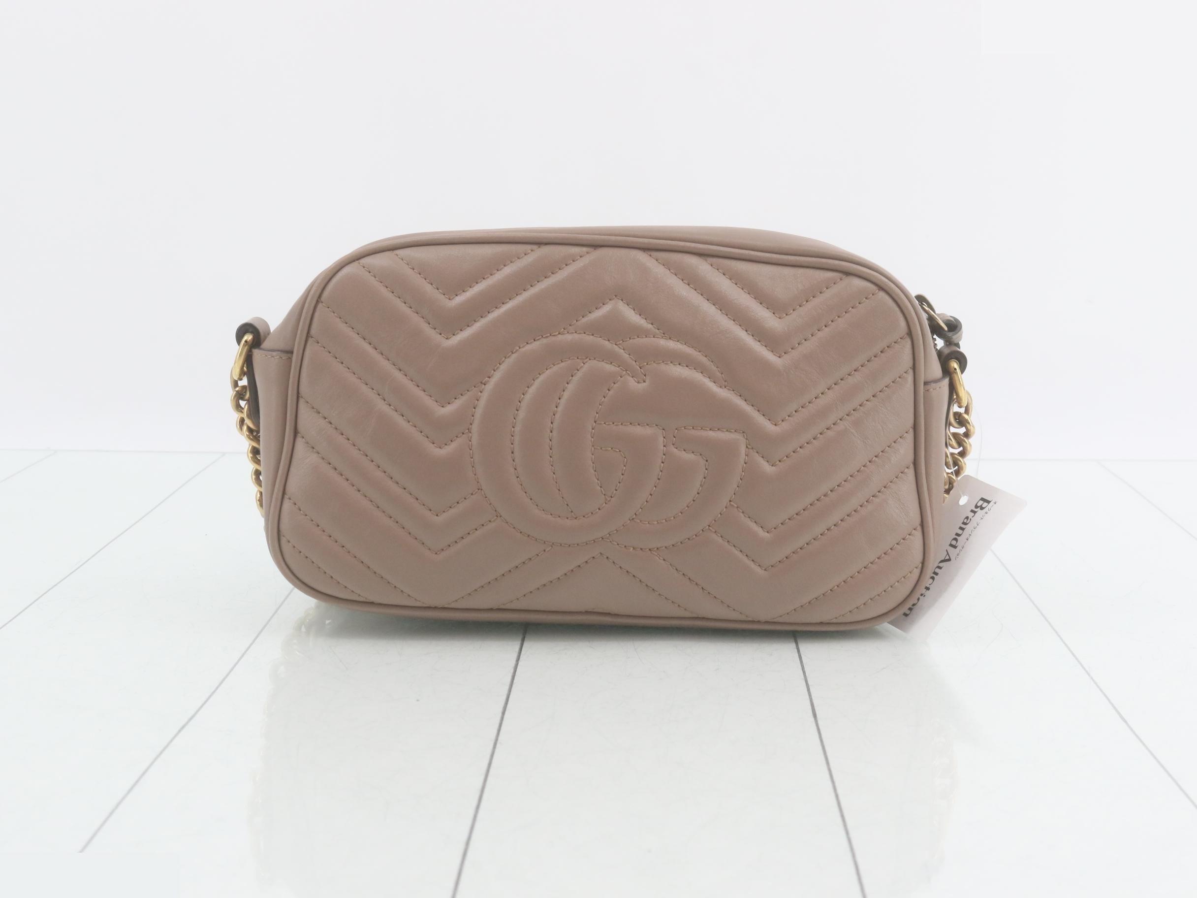 GG Marmont Leather Chain Shoulder Bag — view 2