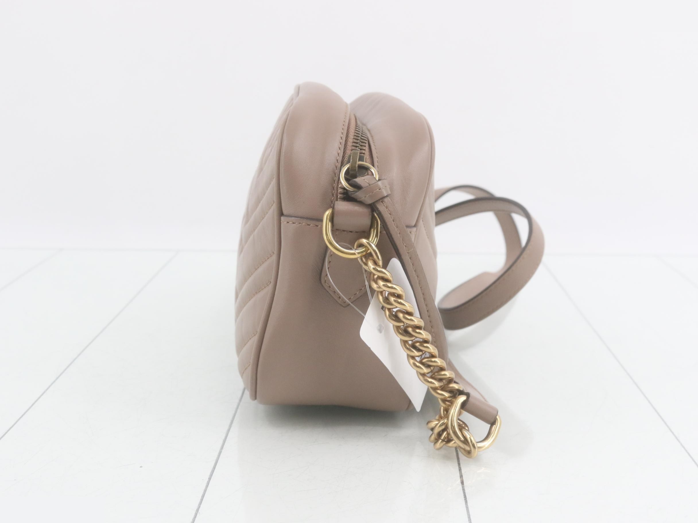 GG Marmont Leather Chain Shoulder Bag — view 4