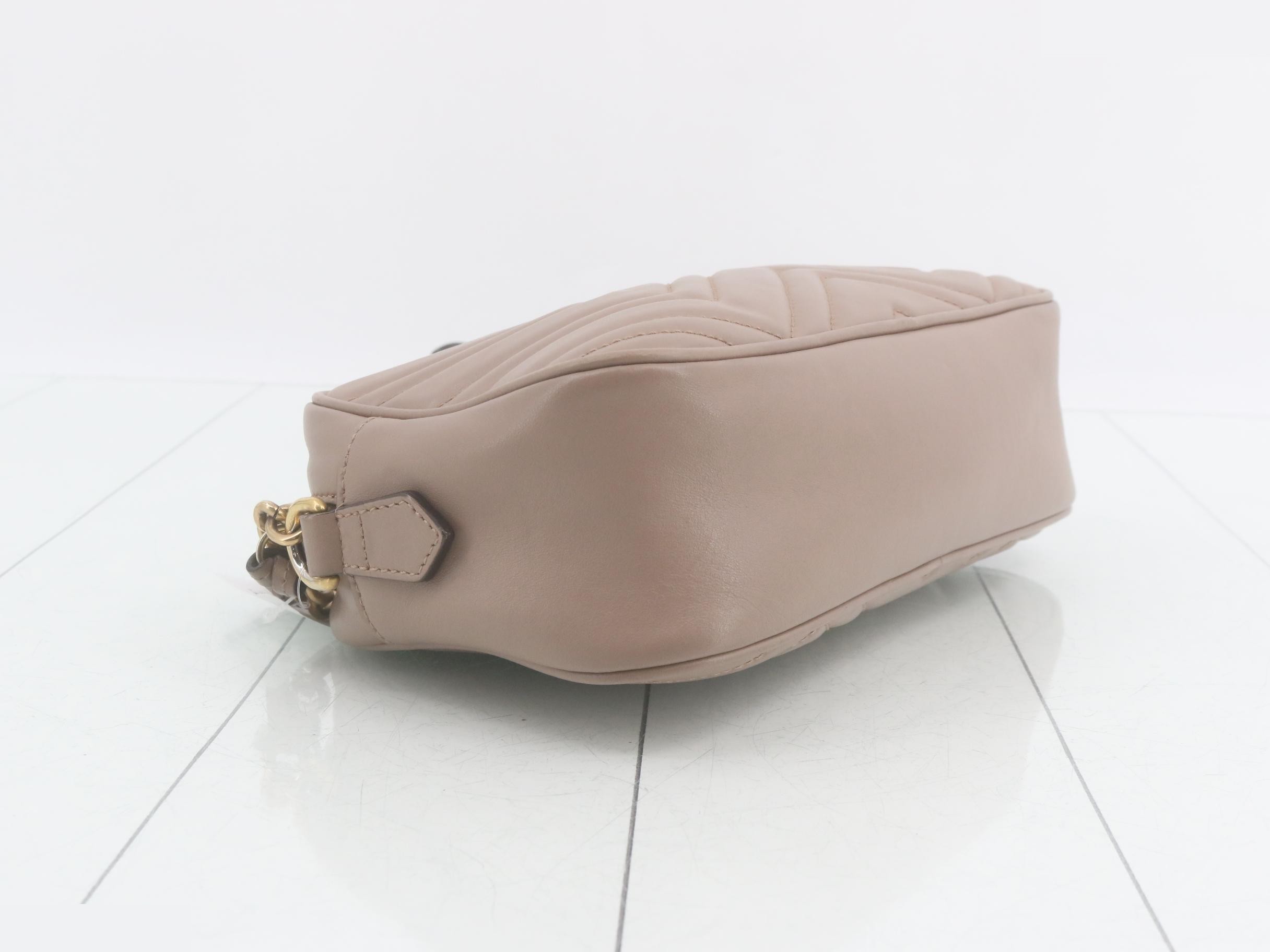 GG Marmont Leather Chain Shoulder Bag — view 5