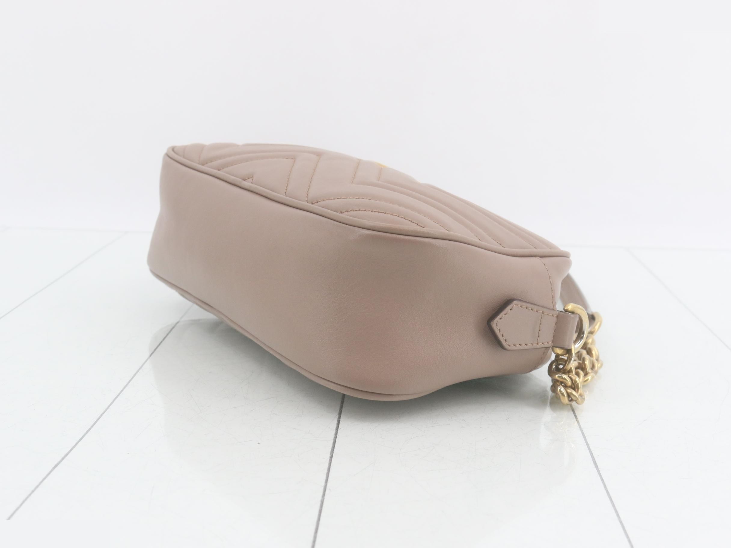 GG Marmont Leather Chain Shoulder Bag — view 6