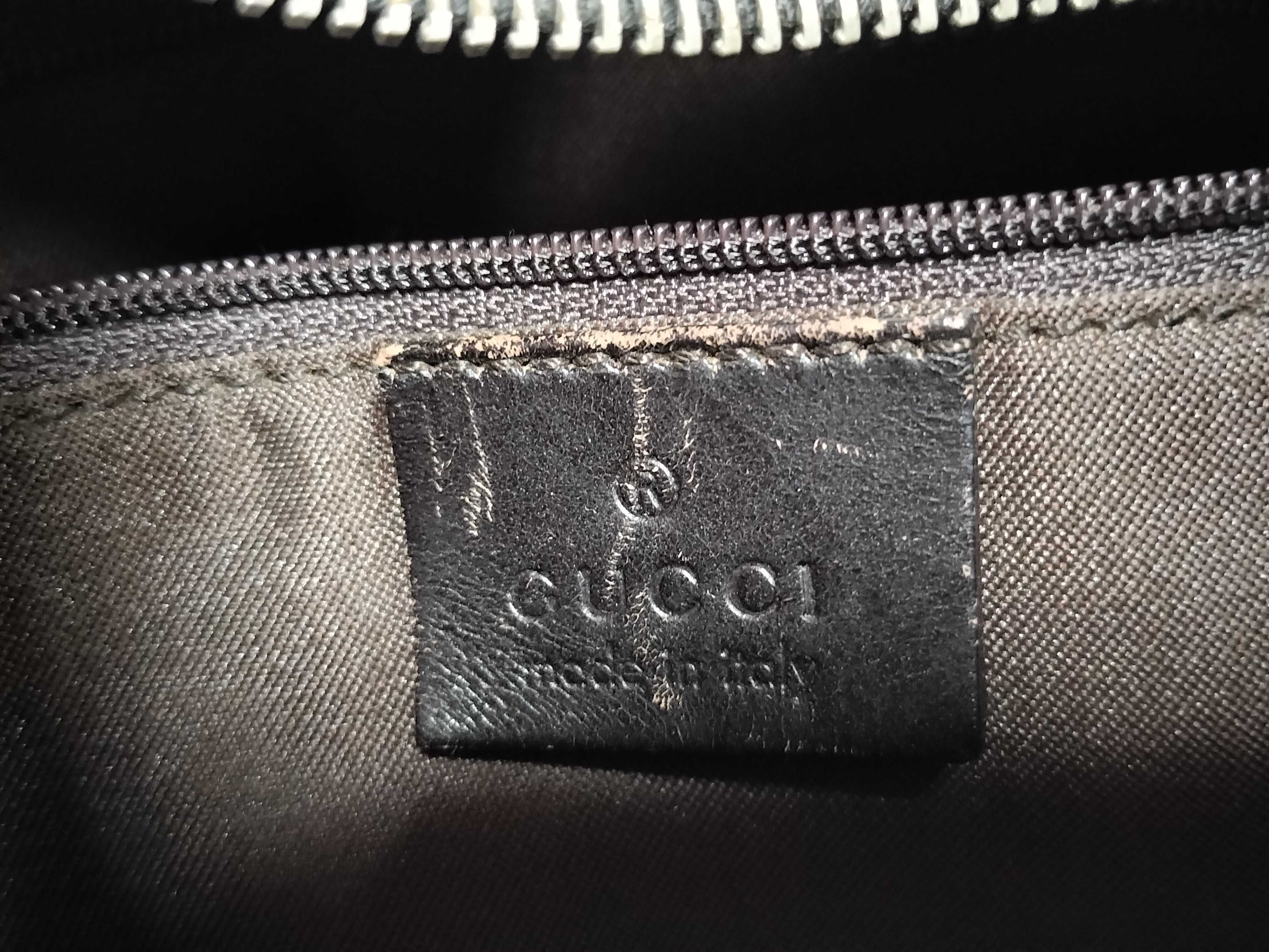 GG Canvas Gucci GG Pattern Canvas Leather Shoulder Bag Sherry Line Shoulder Bag — view 12