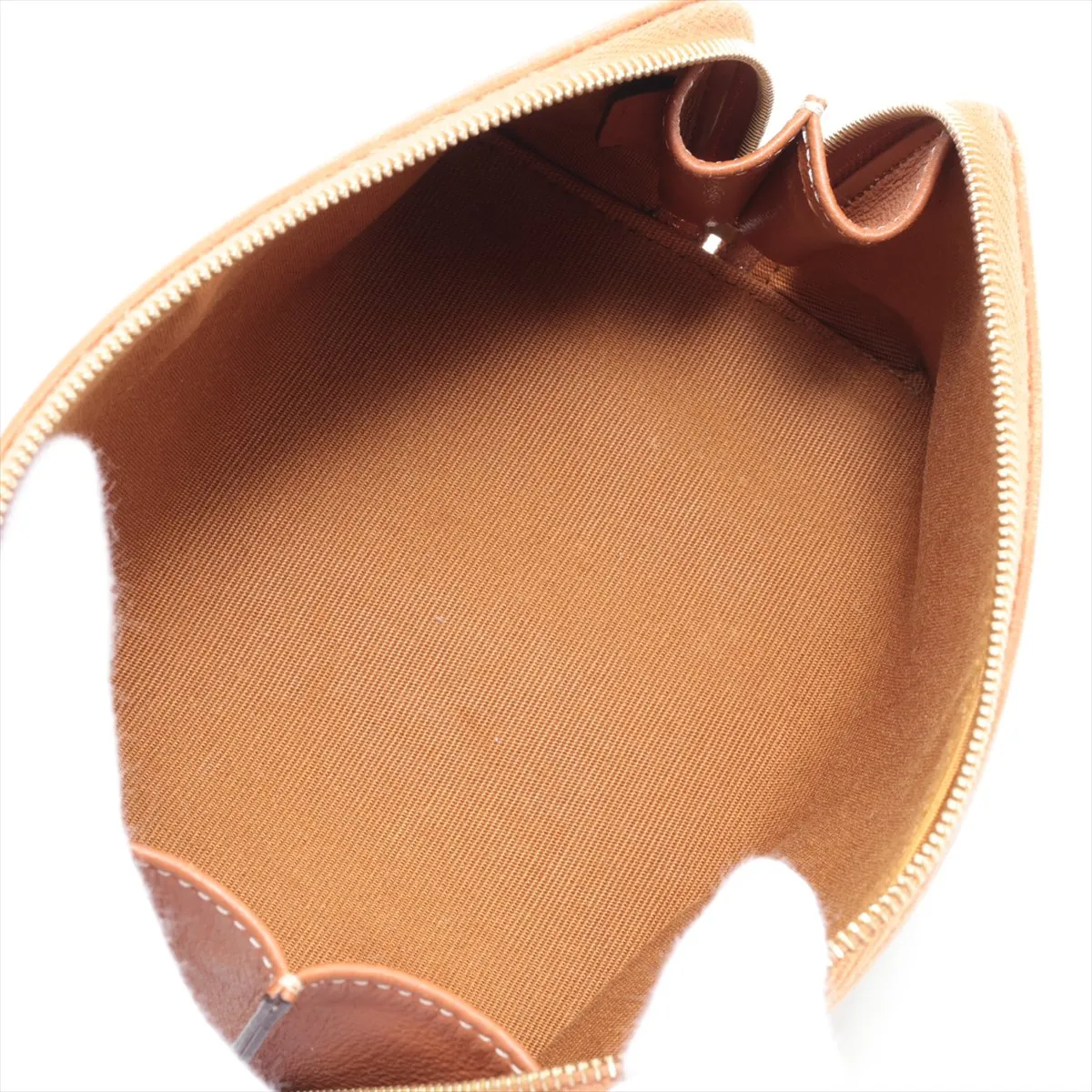Triomphe PVC x Leather Pouch Brown — view 3