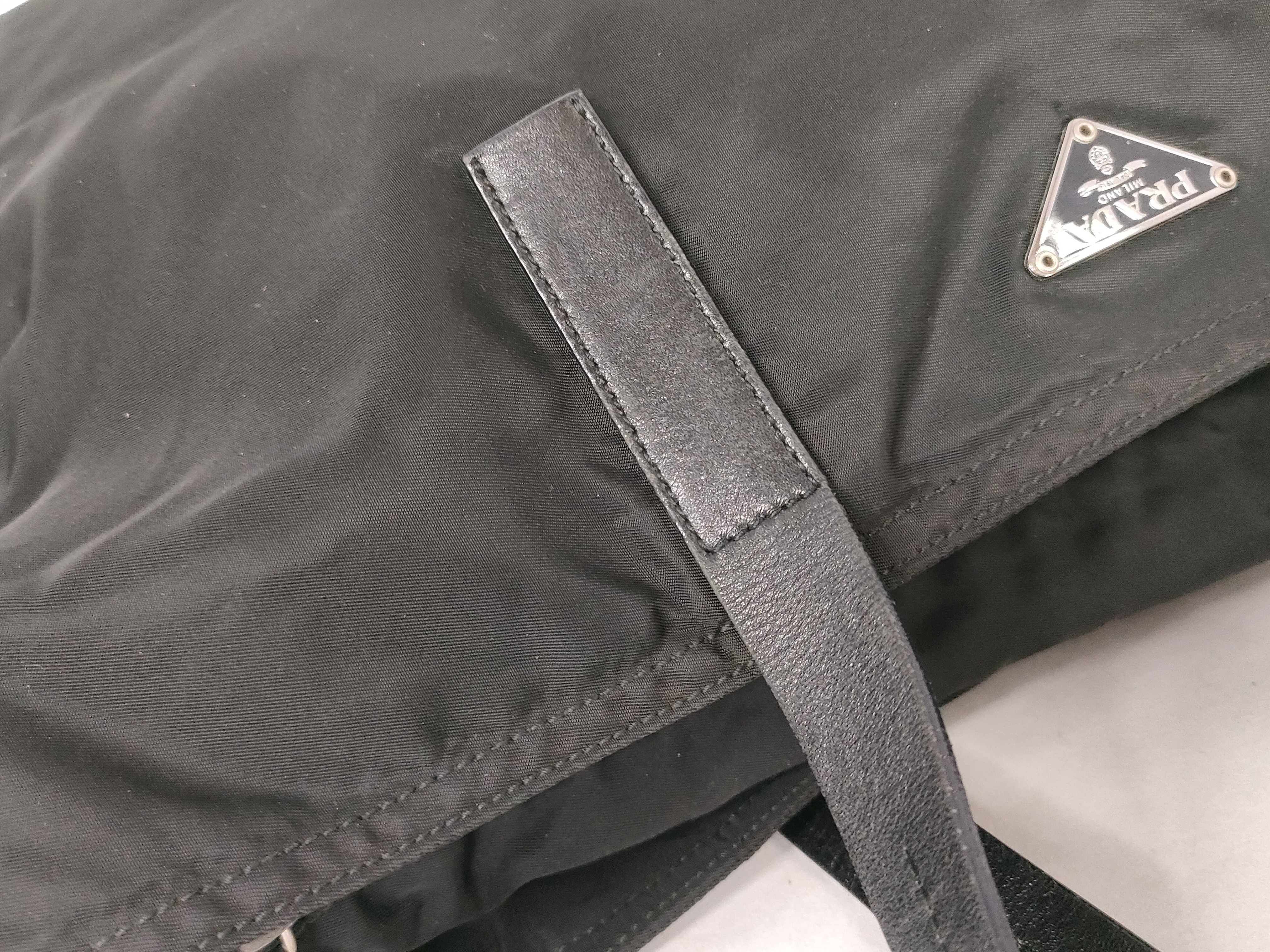 nylon black tote bag — view 5