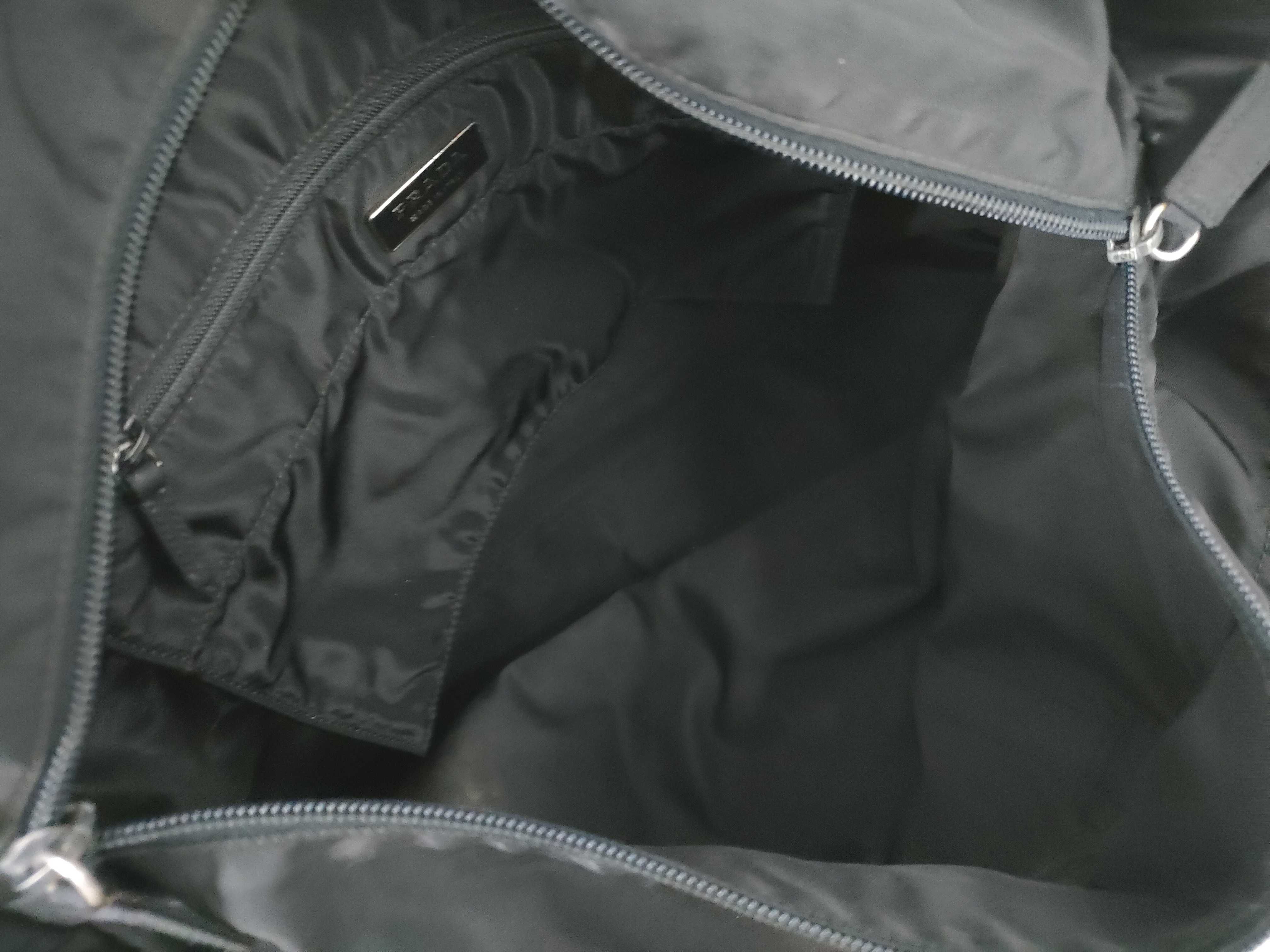 nylon black tote bag — view 9