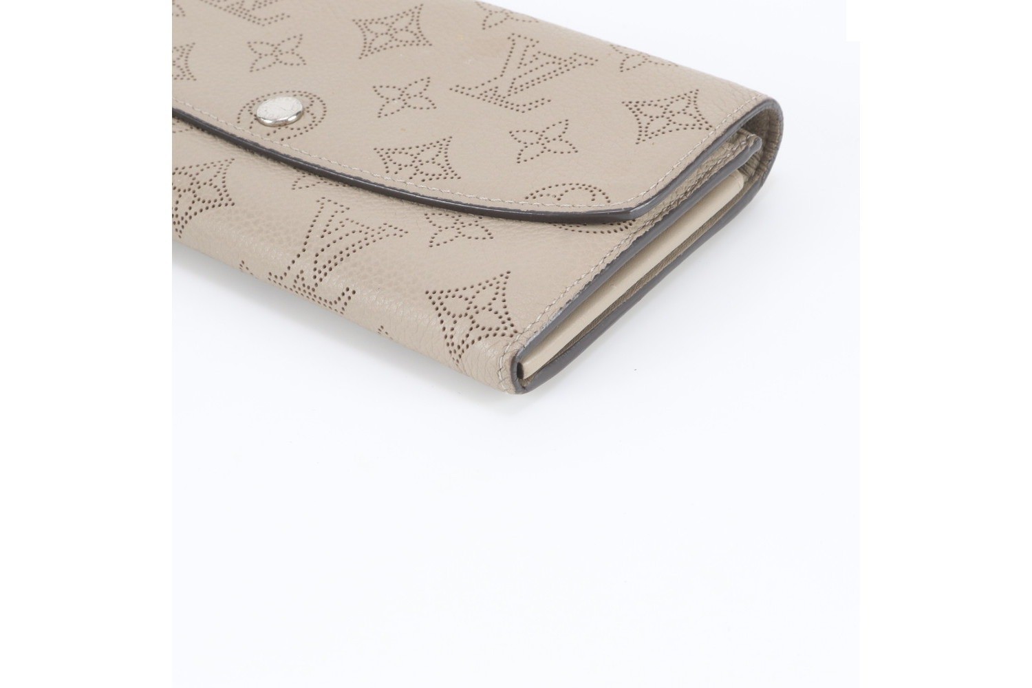 Mahina Portefeuille Iris Galet Leather Long Wallet — view 4