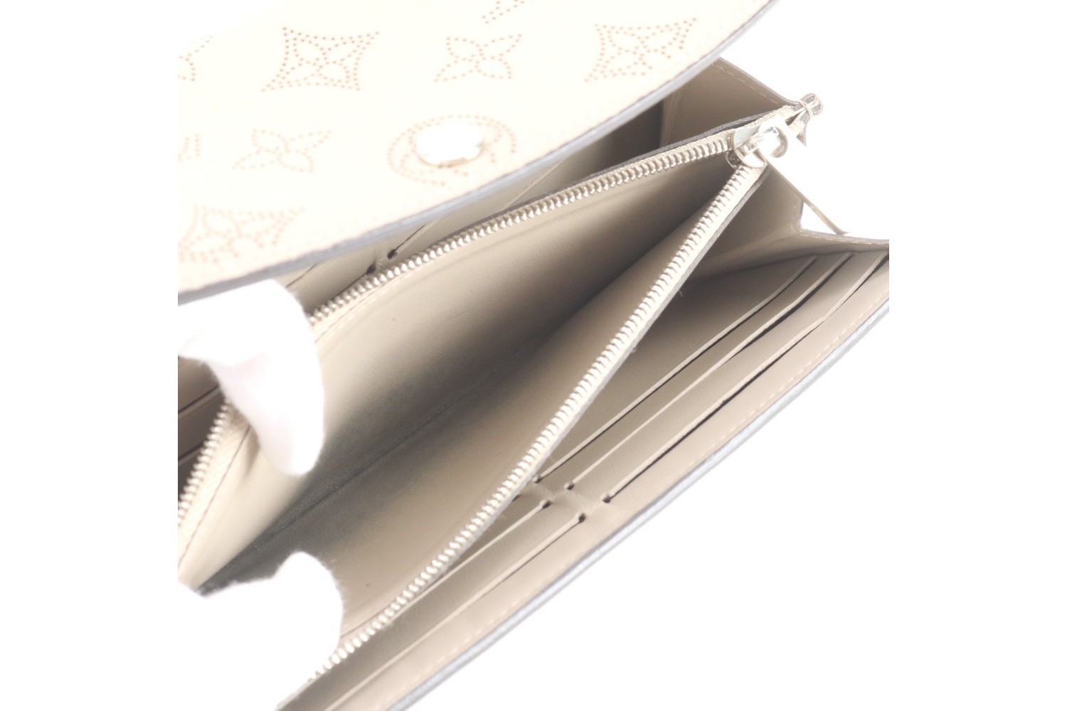 Mahina Portefeuille Iris Galet Leather Long Wallet — view 7