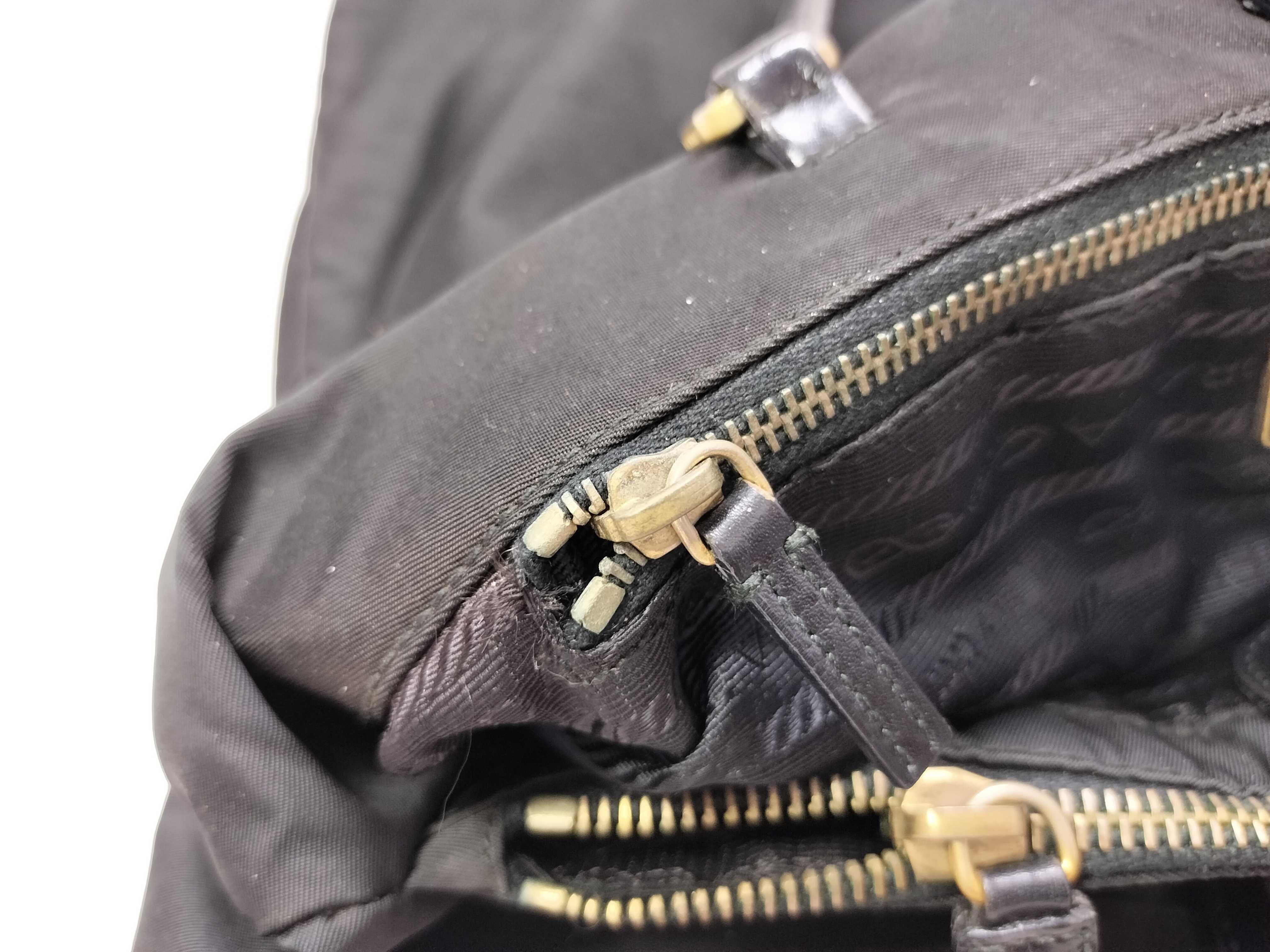 nylon handbag, black handbag. — view 11