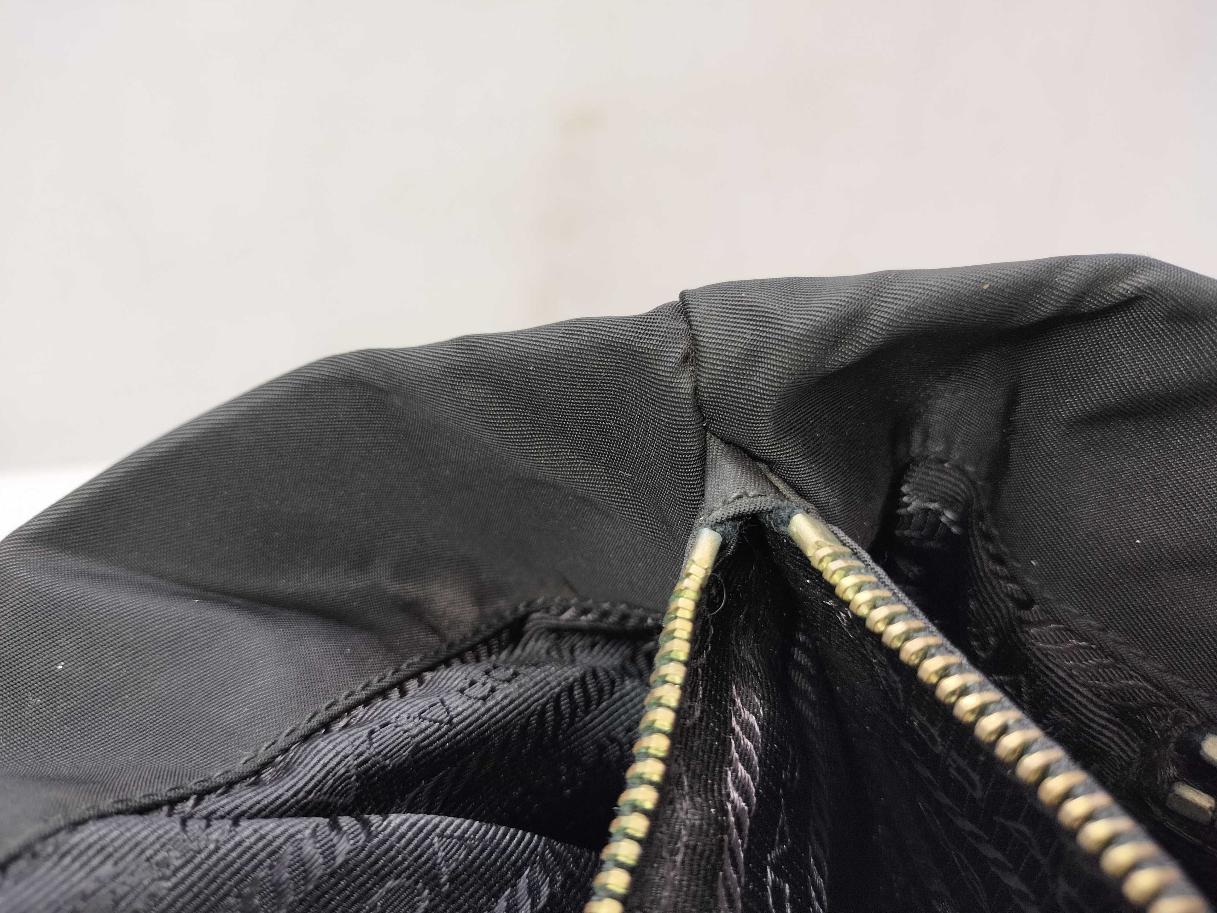 nylon handbag, black handbag. — view 12