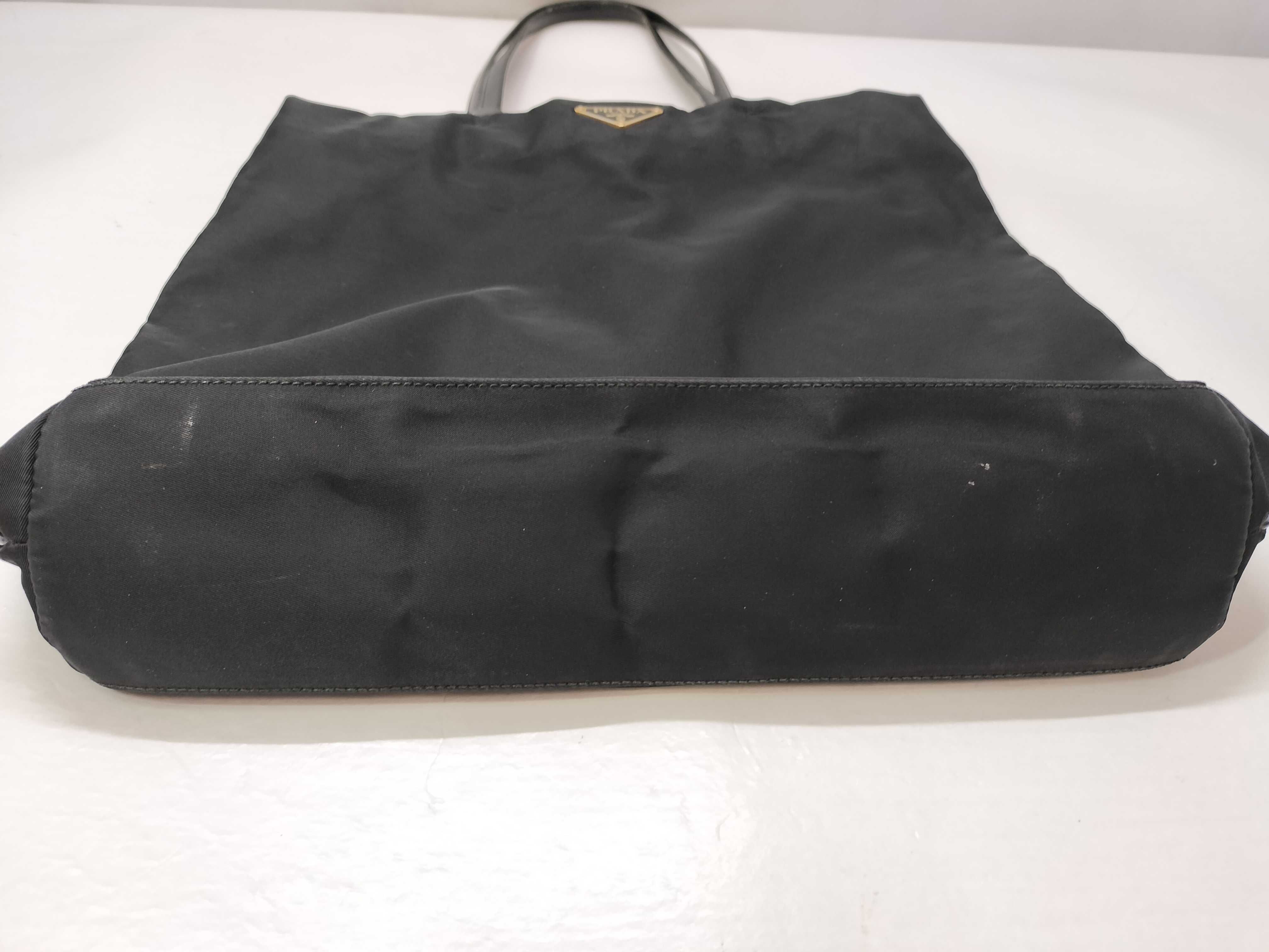 nylon handbag, black handbag. — view 14