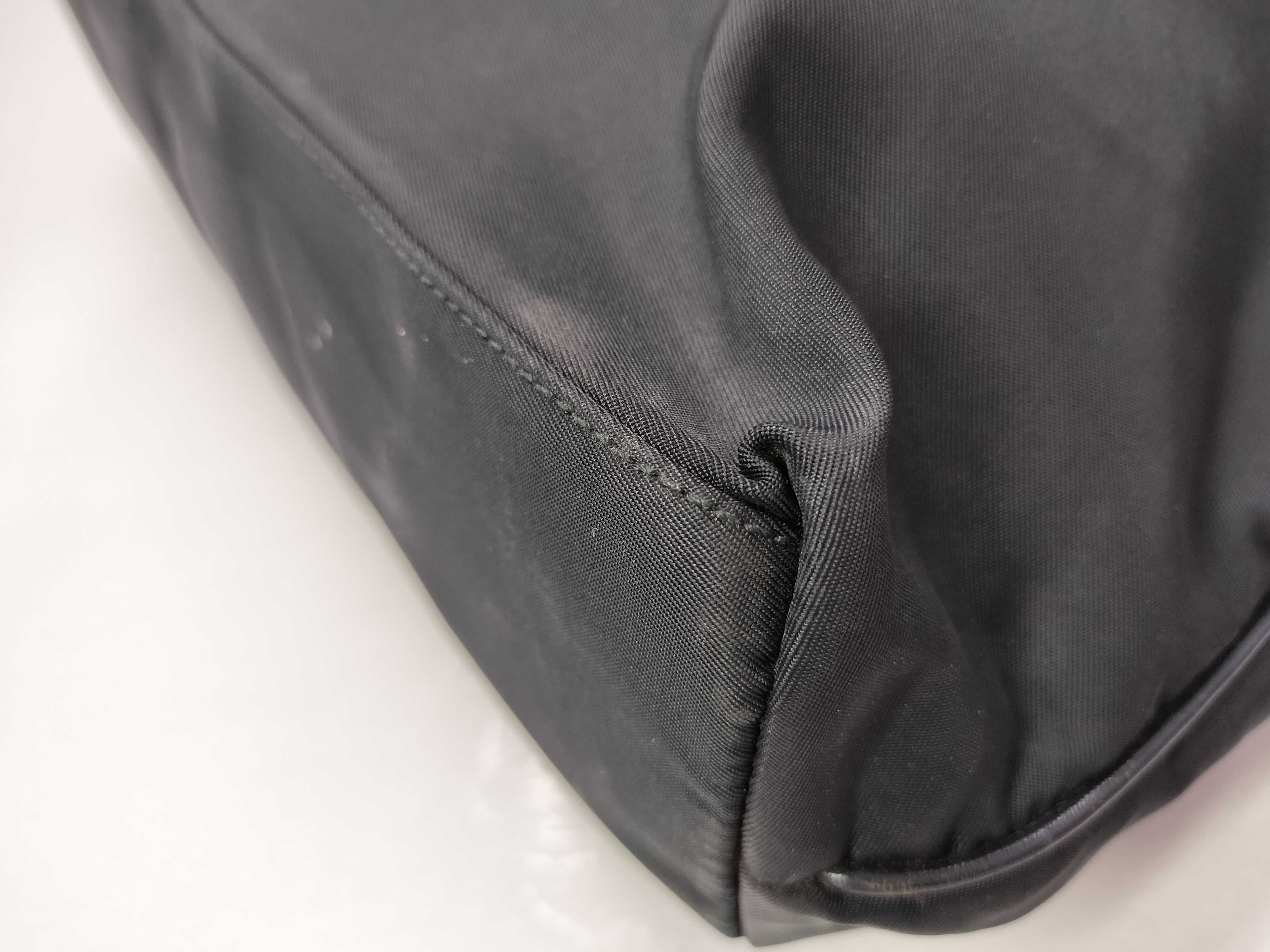 nylon handbag, black handbag. — view 6