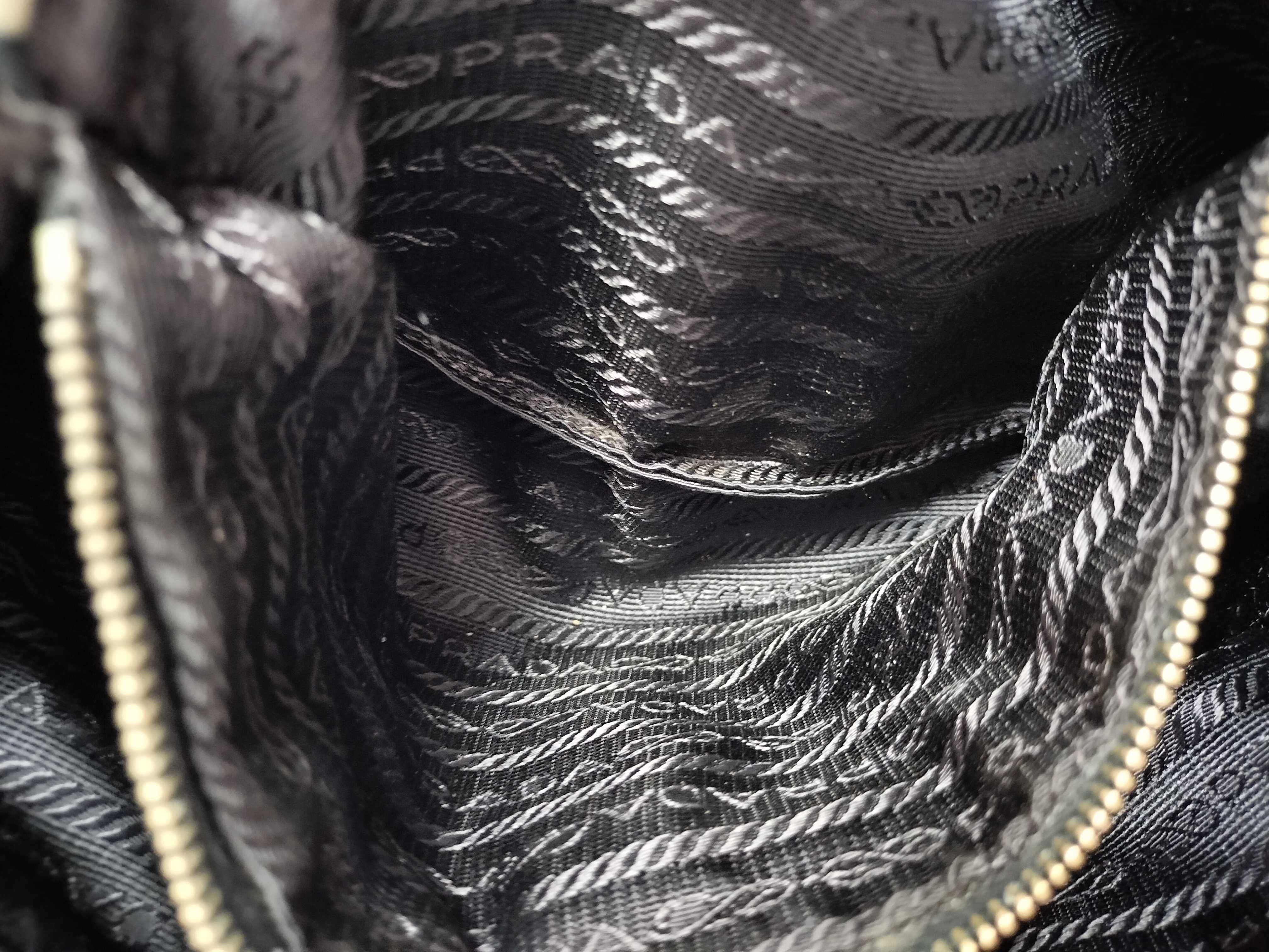 nylon handbag, black handbag. — view 10