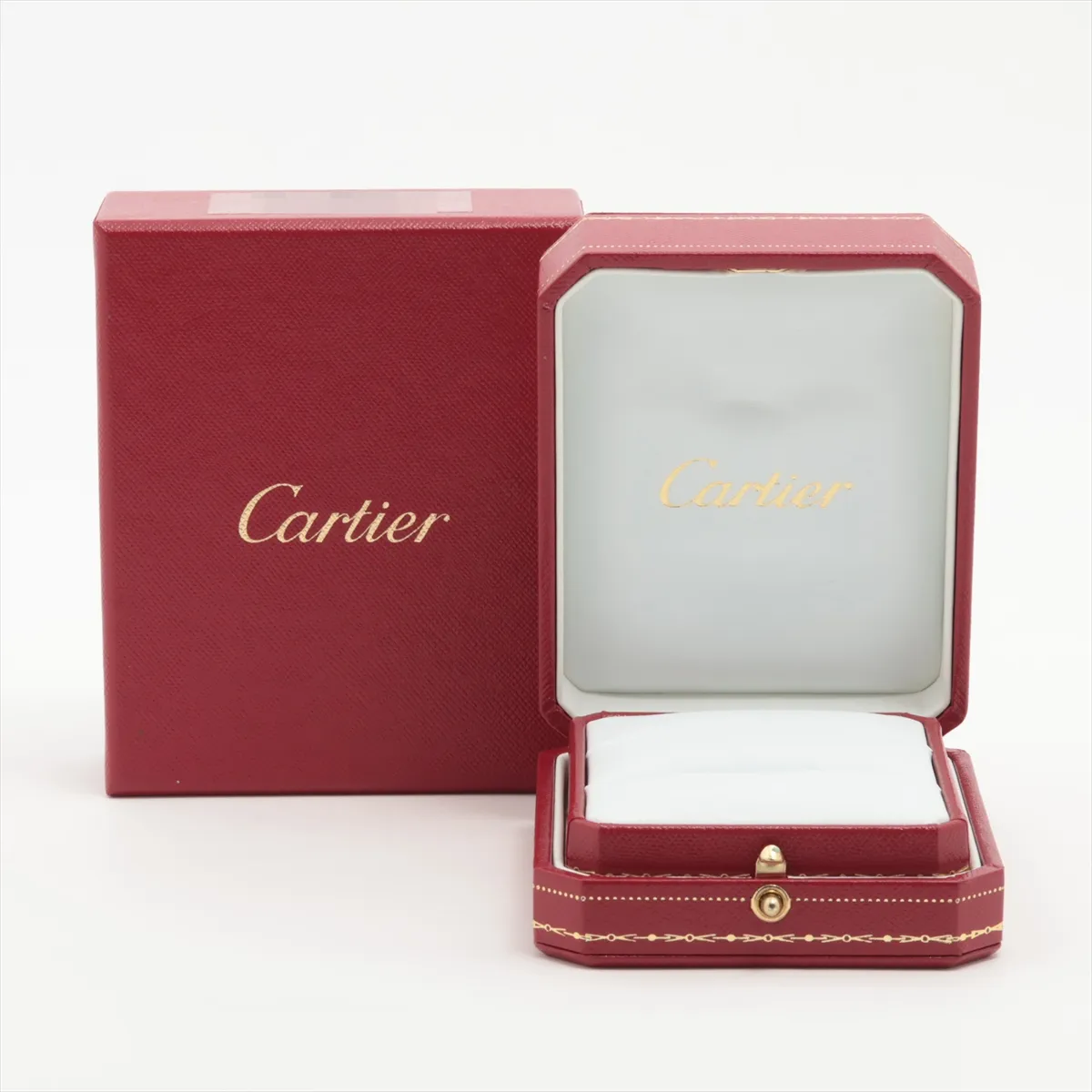 Vendôme Louis Cartier Three-Color Ring 750 (Yellow Gold x Pink Gold x White Gold) 7.5g Size 61 Initials CZL702 Dents and scratches — view 5