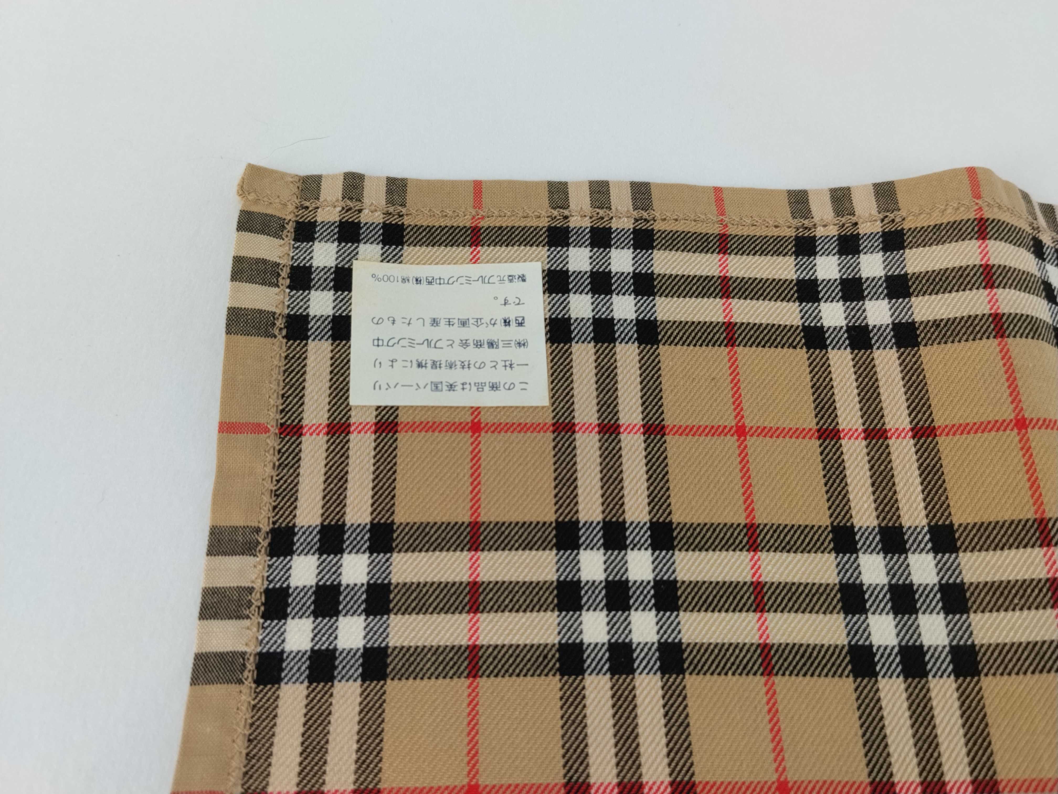 handkerchief/scarf with sticker, horse logo embroidery, Nova Check pattern, beige, and other accessories. — view 4