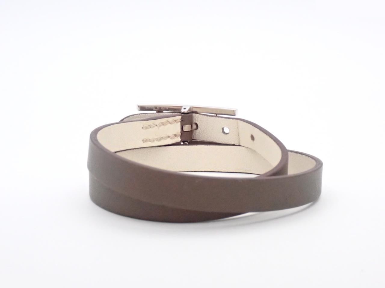 Leather bracelet《Api 3》Etoupe Arm circumference approx. 16cm — view 2