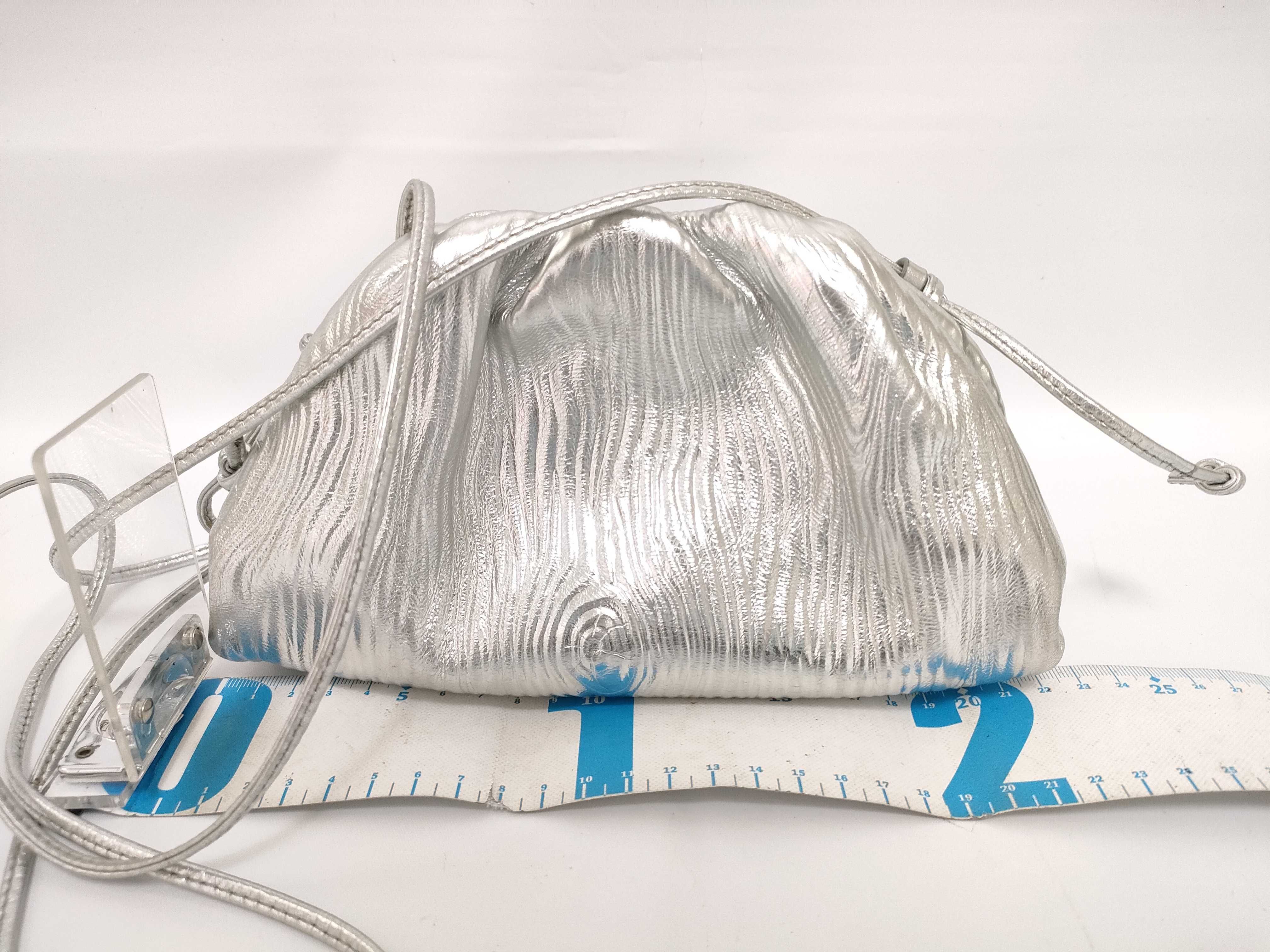 Mini The Pouch Shoulder Bag, Silver — view 2