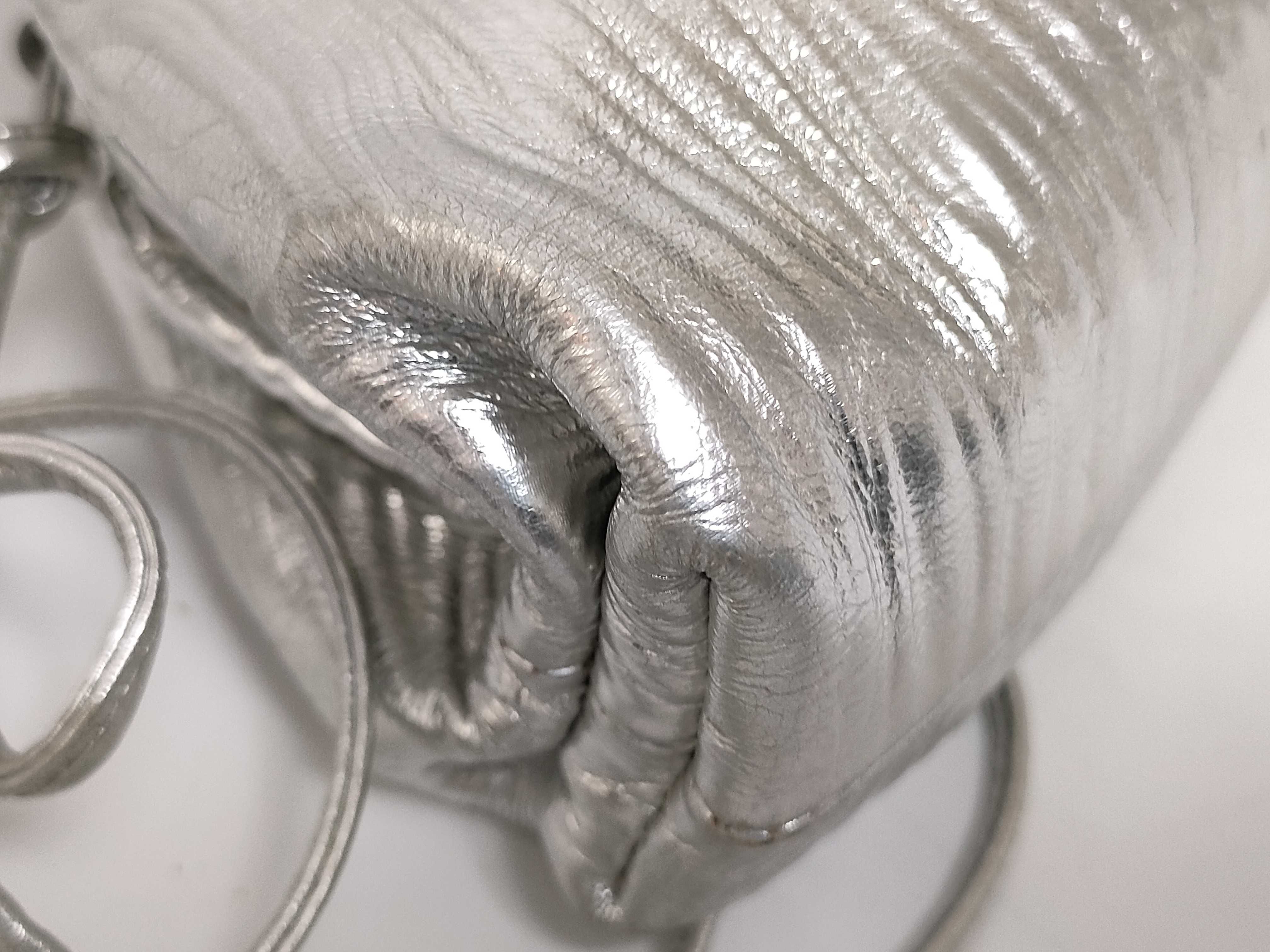 Mini The Pouch Shoulder Bag, Silver — view 4