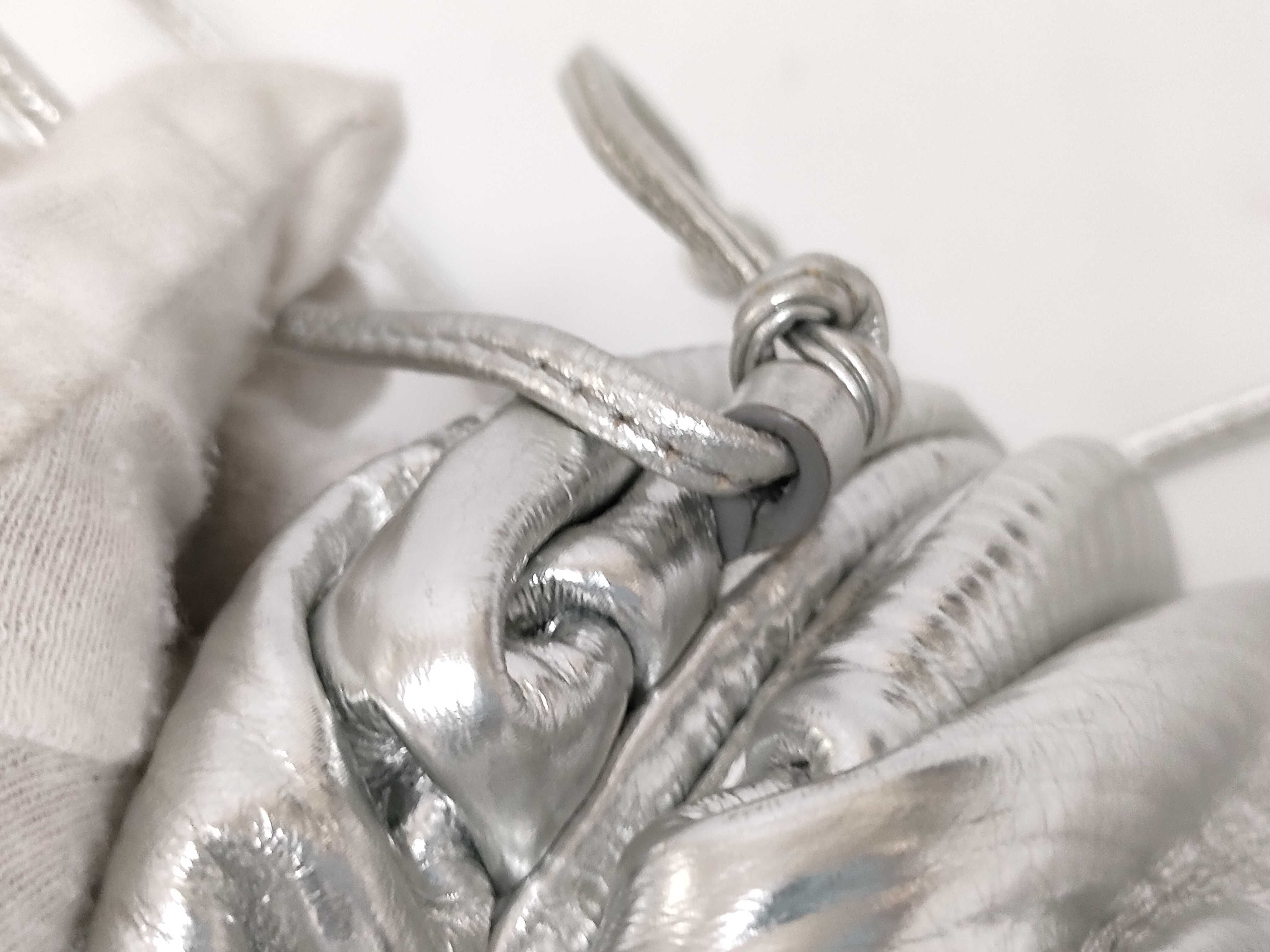 Mini The Pouch Shoulder Bag, Silver — view 7