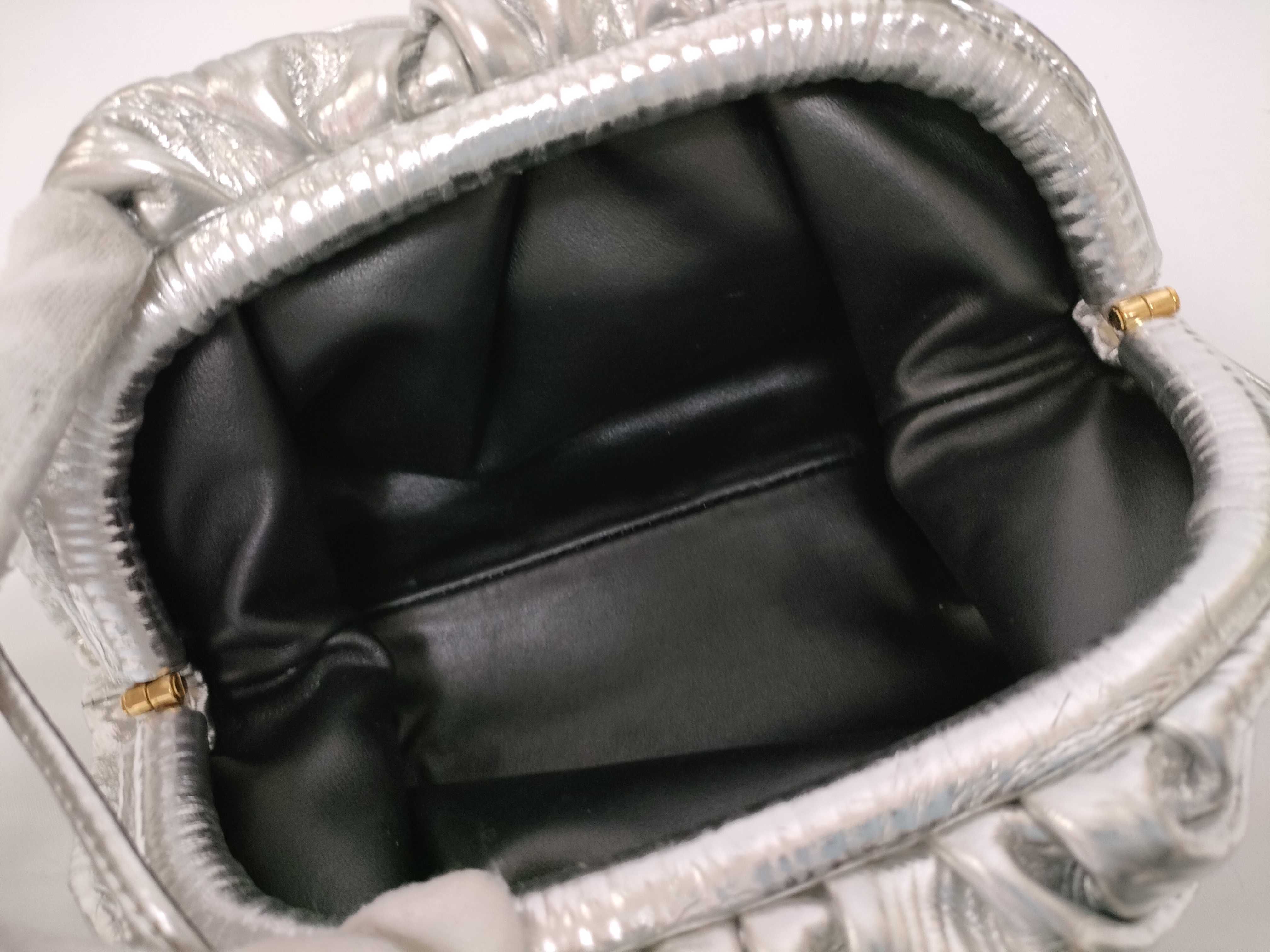 Mini The Pouch Shoulder Bag, Silver — view 8