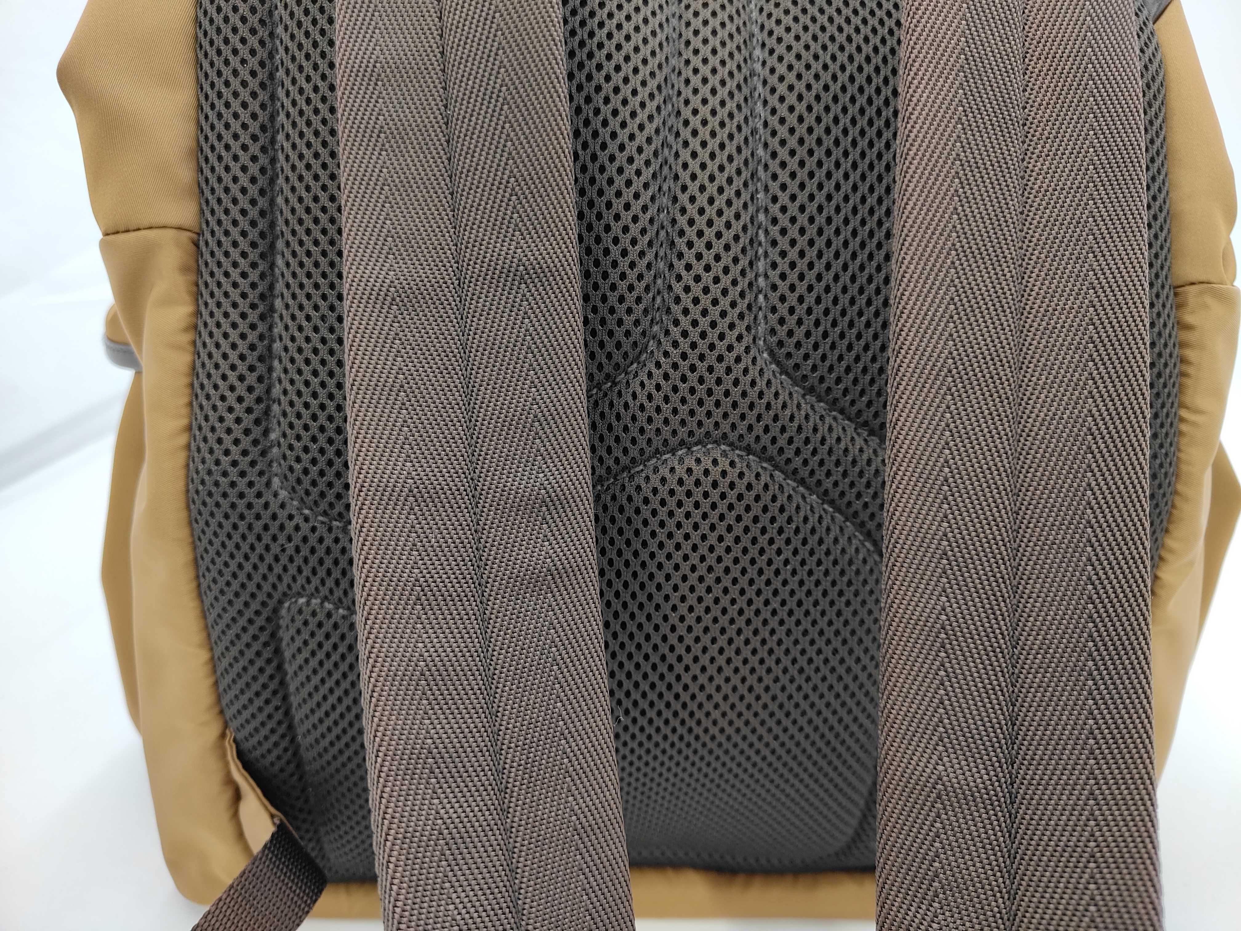 Re-Nylon Leather Brown Camel Nylon Backpack Rucksack with Bag 2VZ117 RFID Rucksack — view 5