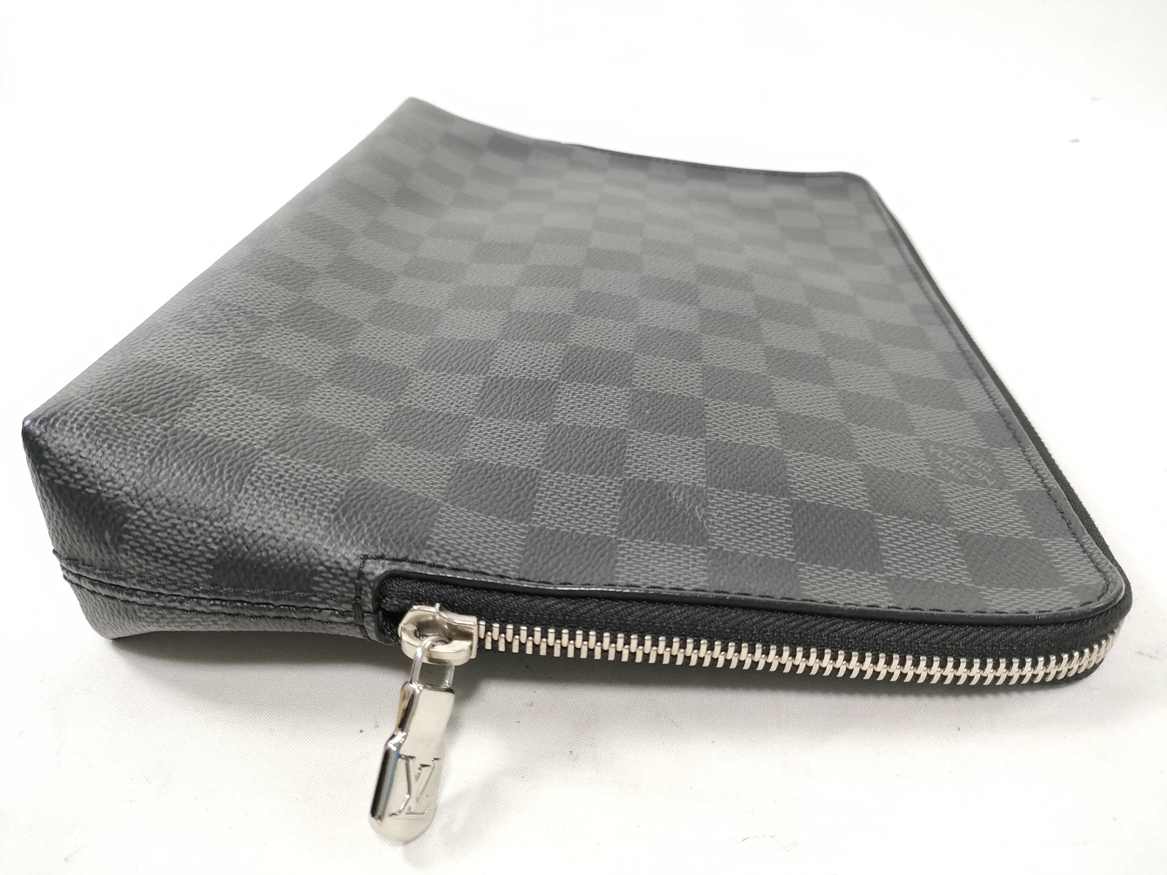 Damier Graphite ID- Damier Graphite Canvas Pouch N60417#RI0241 Second Bag — view 6
