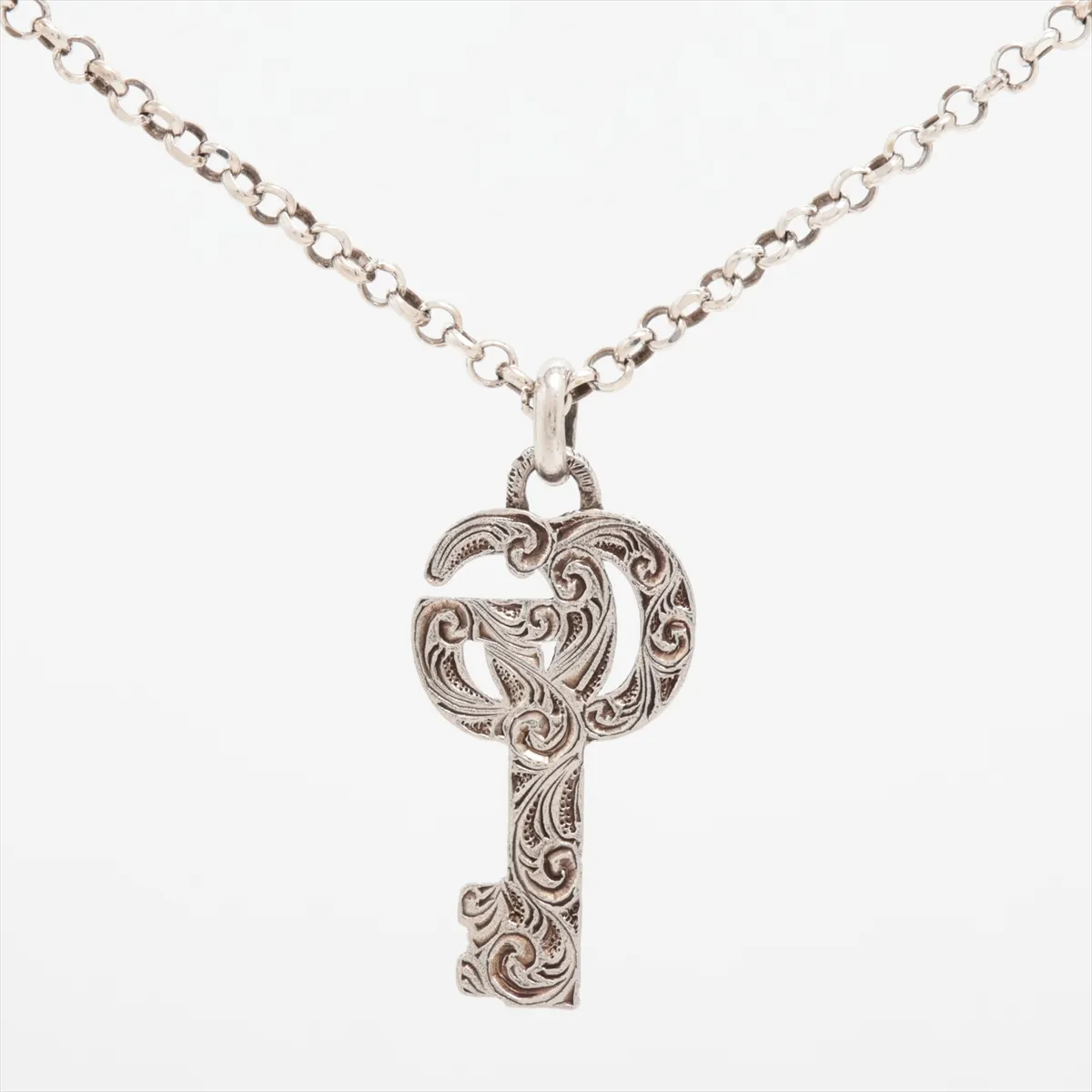 Arabesque Double G Key Necklace 925 Total Weight: 15.5g Silver — view 2