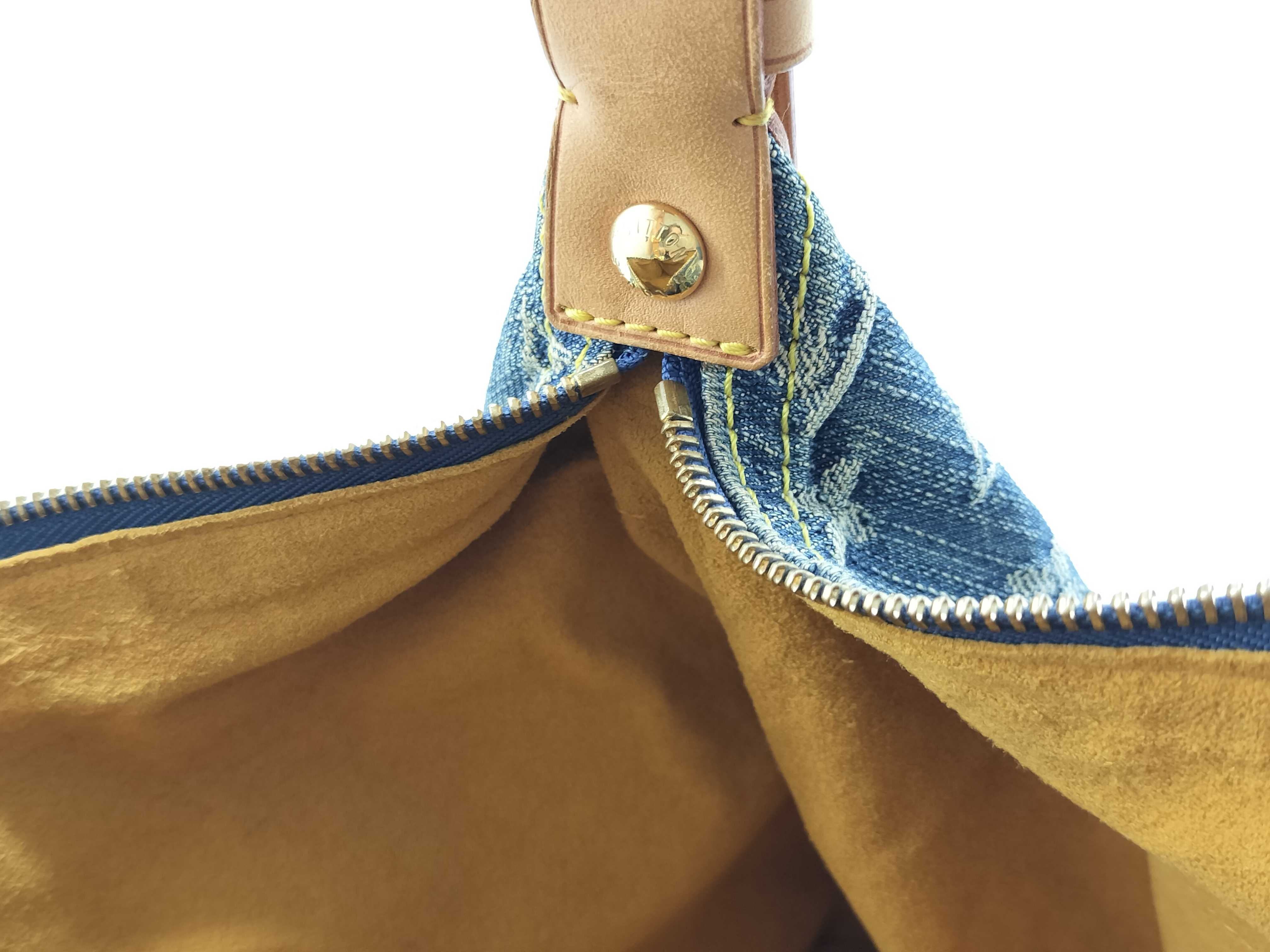 Monogram Denim Baggy PM Shoulder Bag — view 12