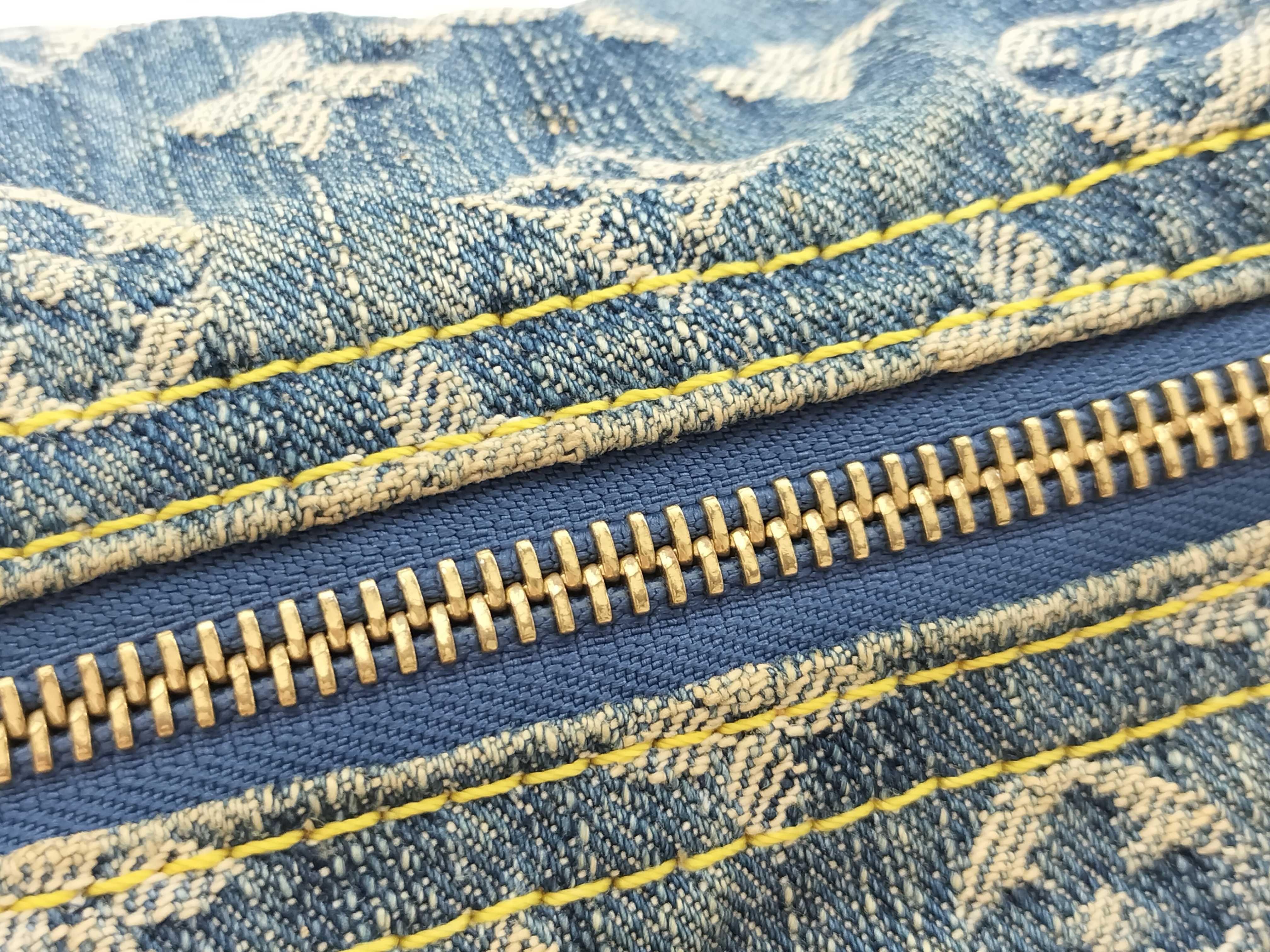 Monogram Denim Baggy PM Shoulder Bag — view 5