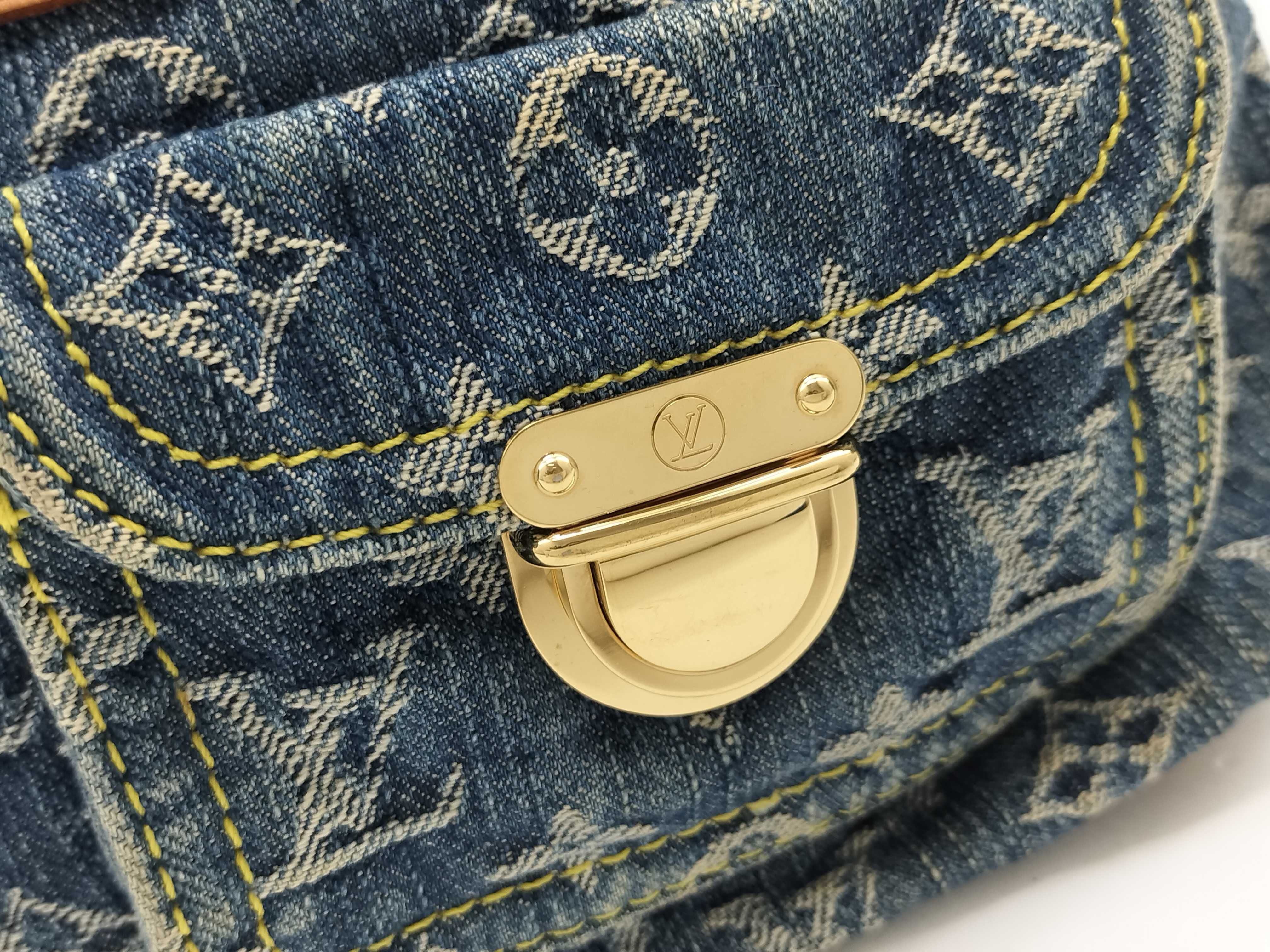 Monogram Denim Baggy PM Shoulder Bag — view 6