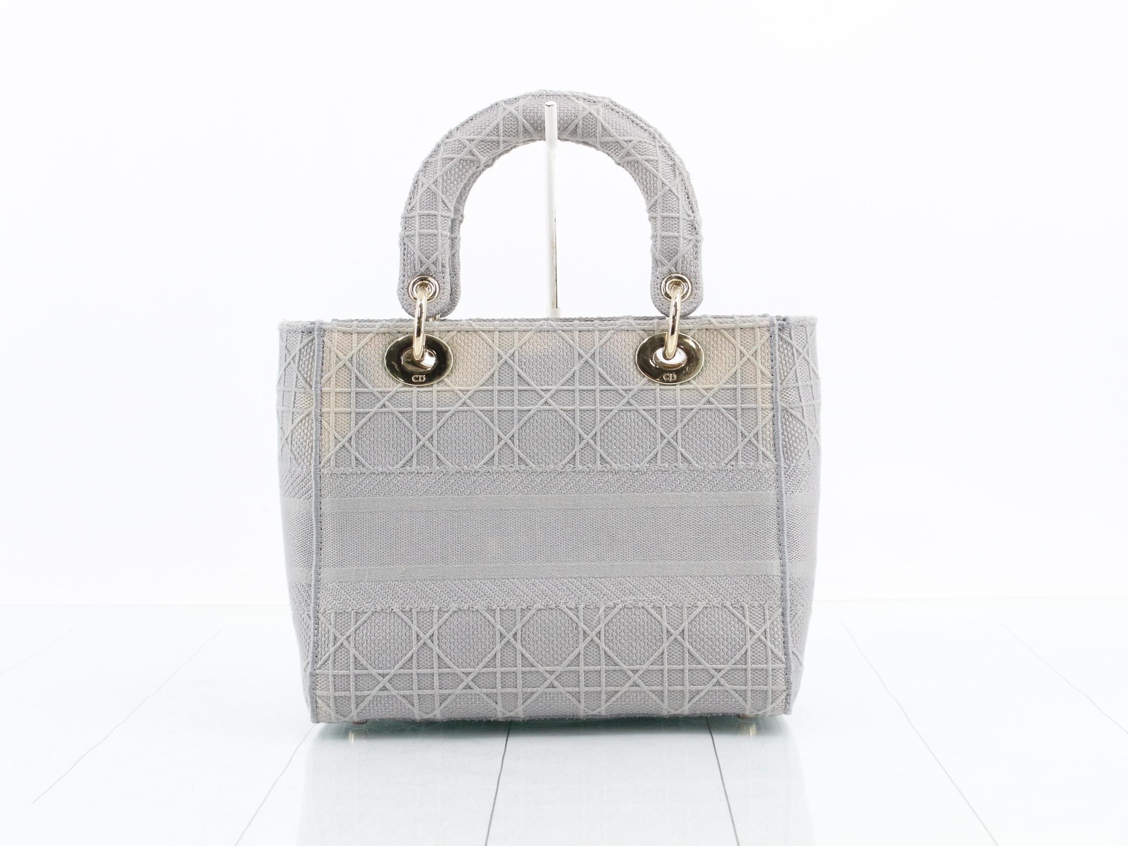 Lady Dior Cannage Medium 2-Way Handbag — view 2