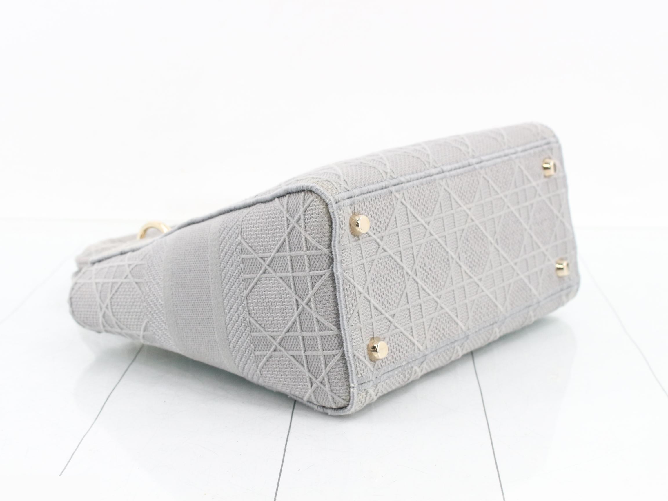 Lady Dior Cannage Medium 2-Way Handbag — view 5