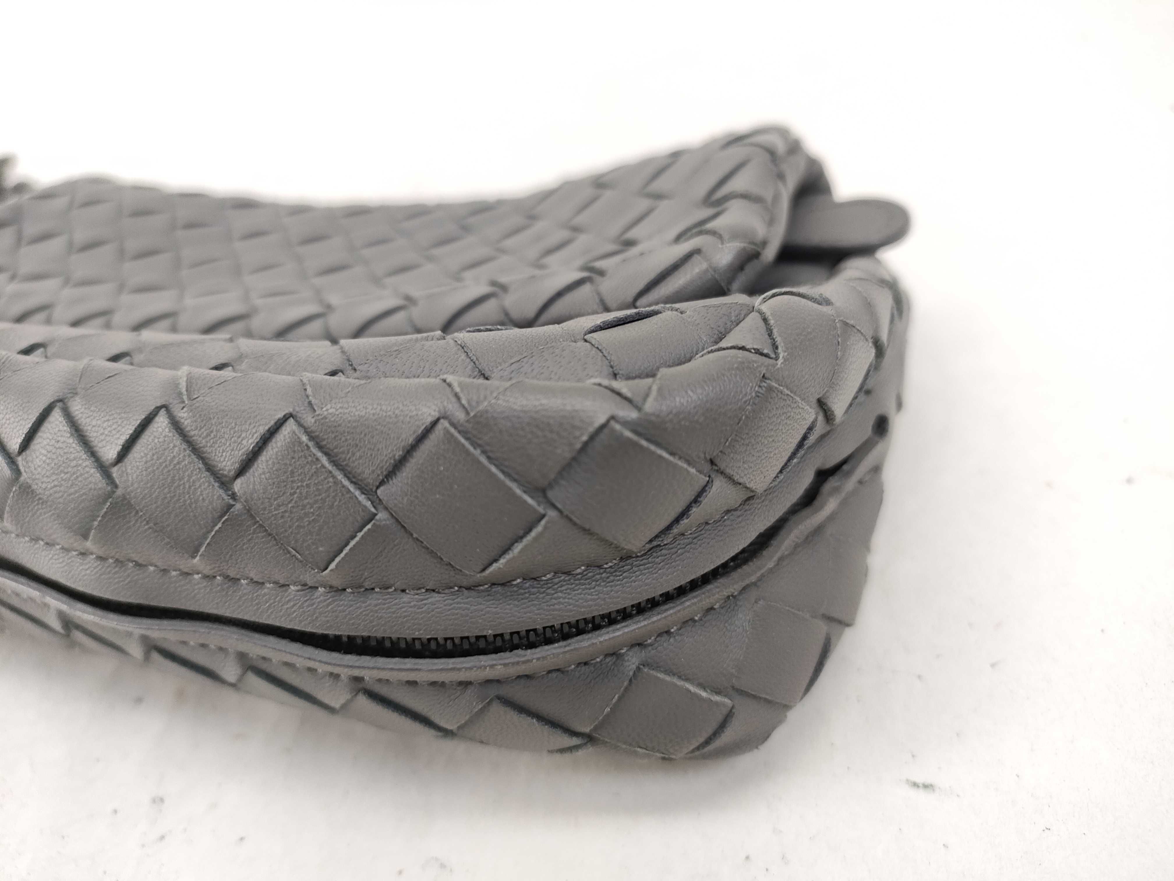 Intrecciato ID- Olimpia 19 Leather Grey Crossbody SHW B07870439X Shoulder Bag — view 3