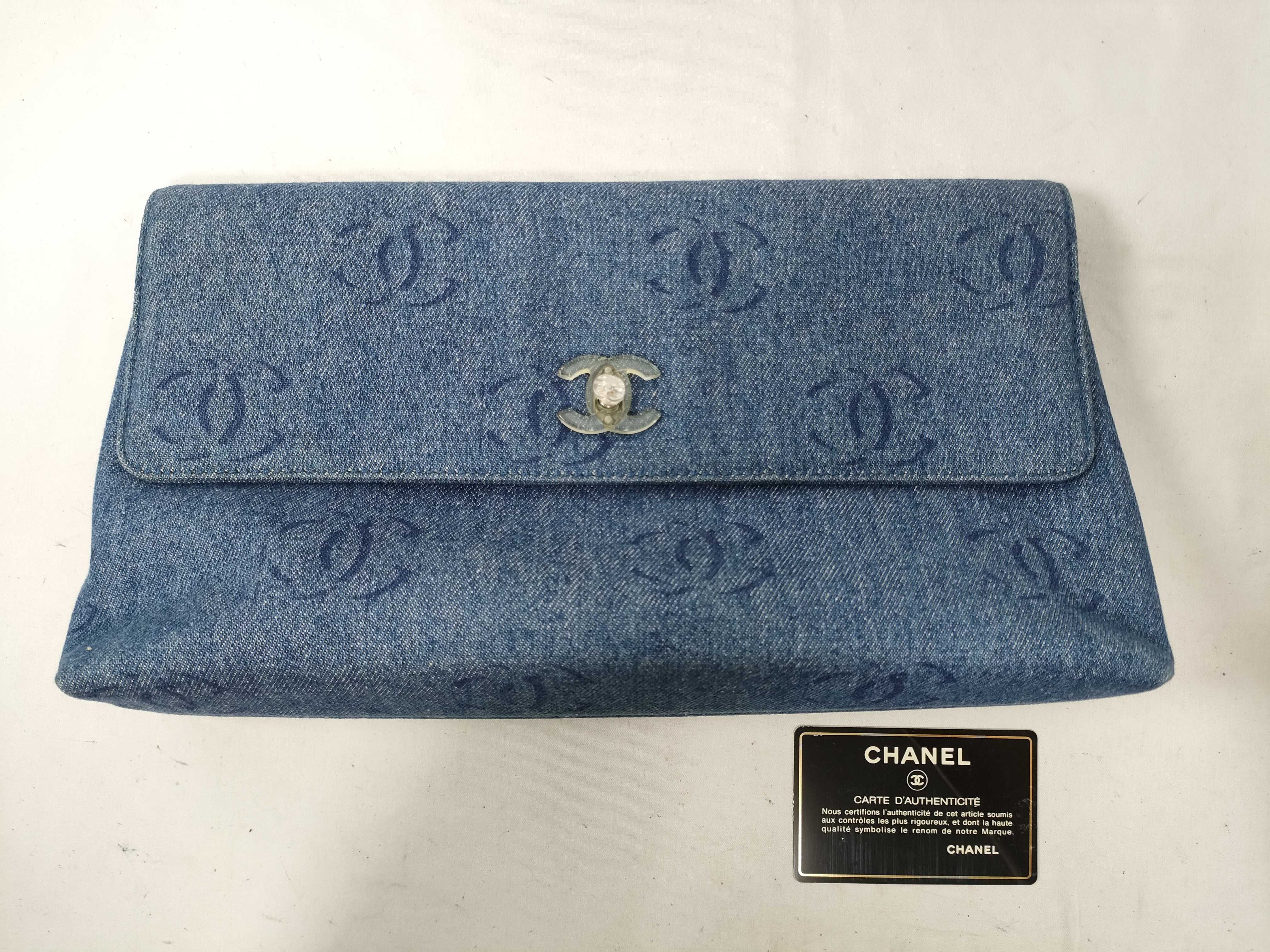 Denim Coco Mark Clutch Bag (Serial Number 7)